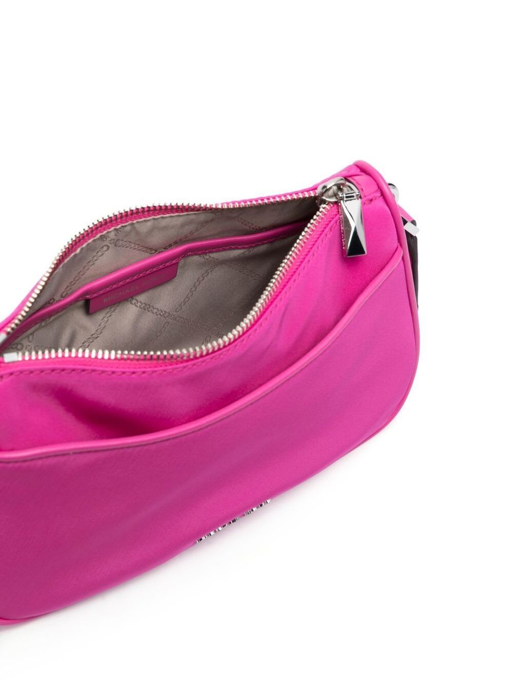 Michael Kors Jet Set Medium Nylon Gabardine Crossbody Bag With Case For  Apple Airpods Pro® In Pink | ModeSens