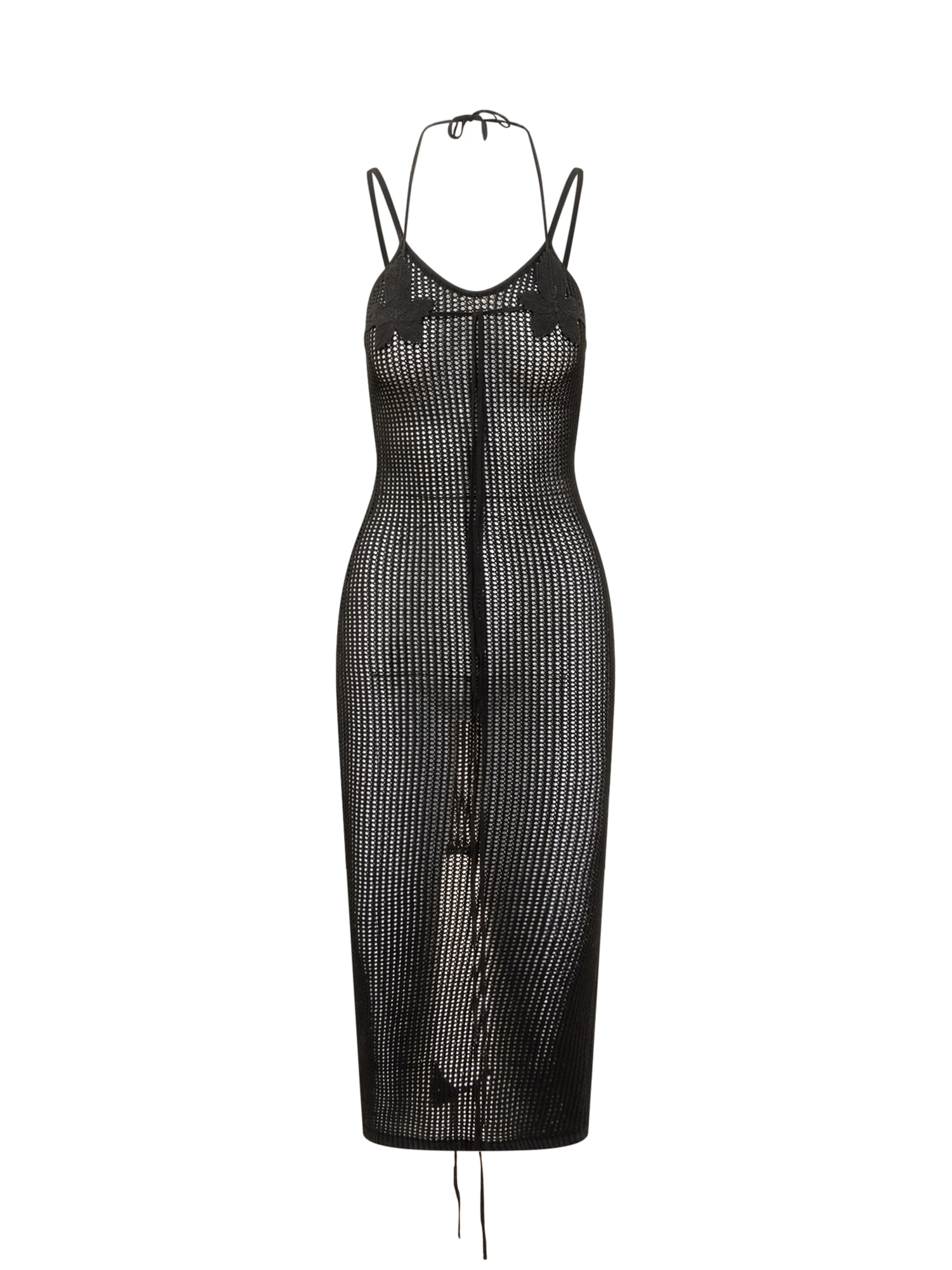 fishnet midi dress