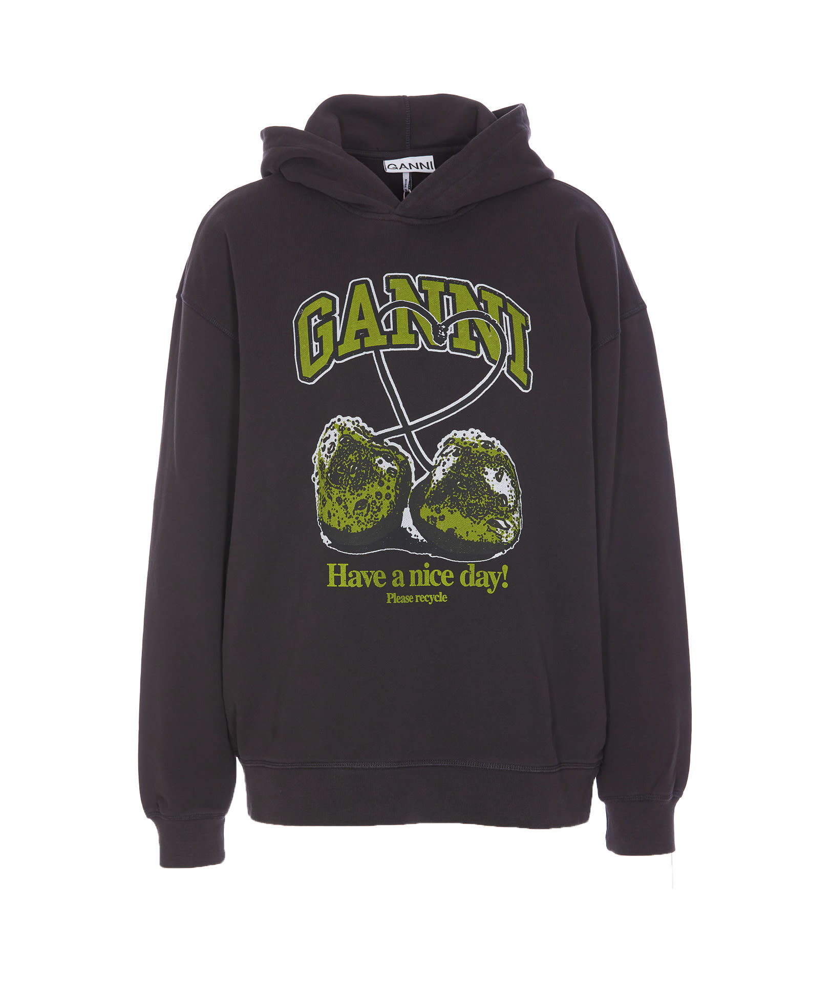 Ganni Isoli Cherries Oversize Sweatshirt | italist