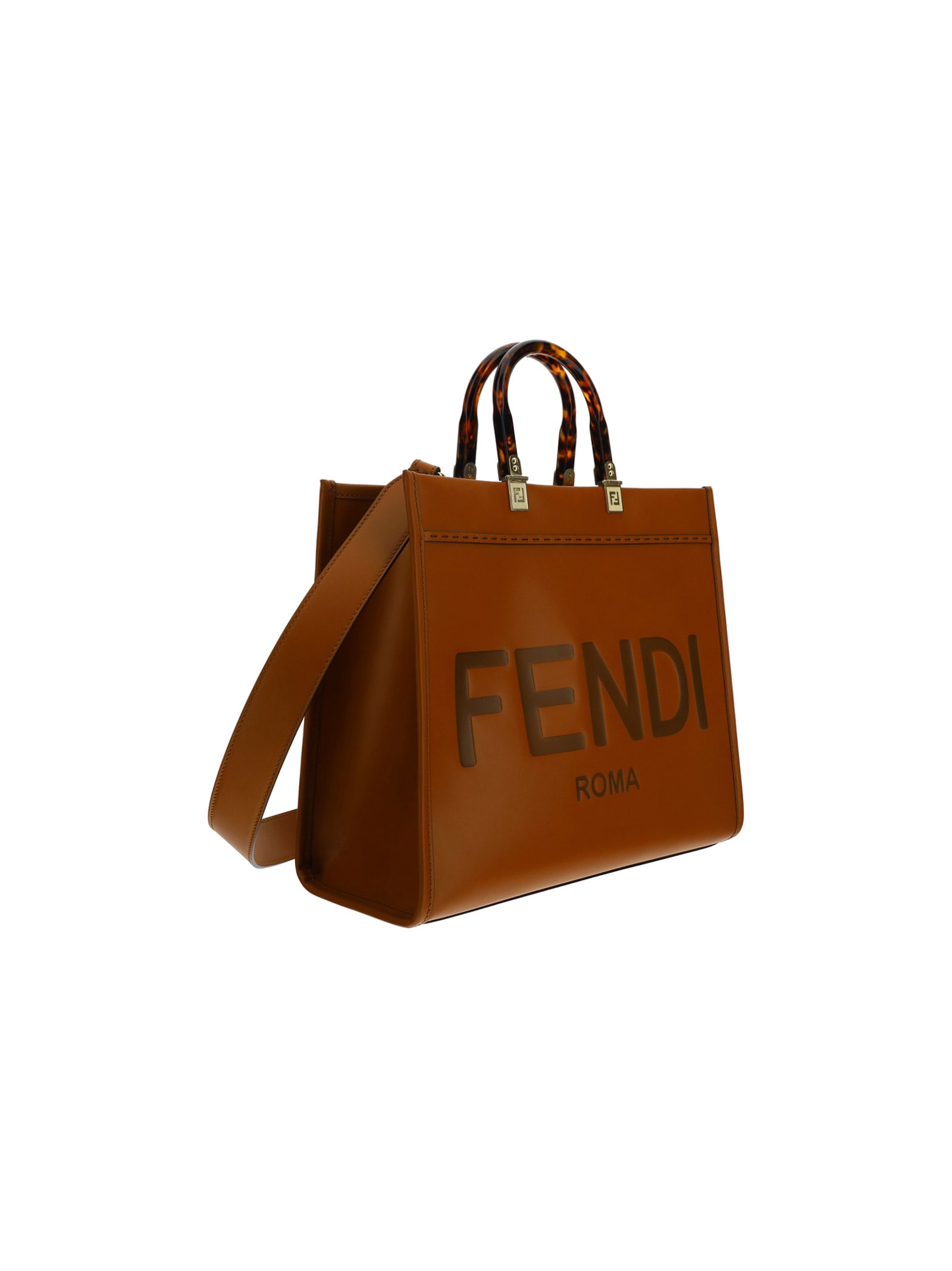 希少品◆入手困難♪【FENDI】サンシャイン Brown shopping bag fendi Sunshine Shopping Bag | italist