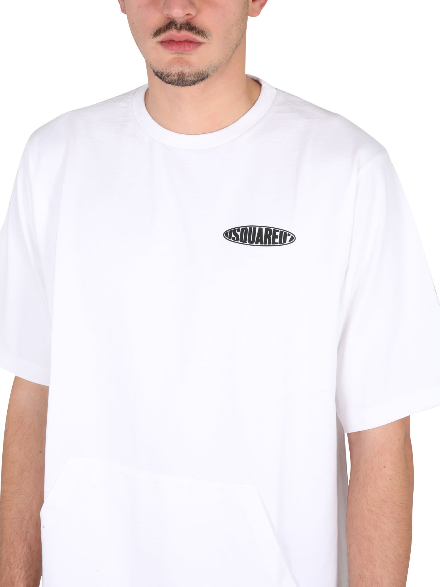 Tシャツ・カットソー D SQUARED2 SURF BOARD SKATER T-SHIRT (S74GD1077_S23851100) D2 Surf Board T-Shirt