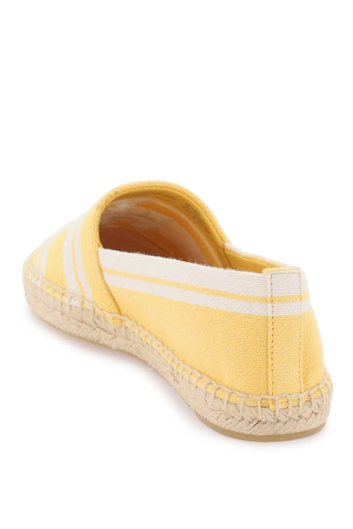 Tory Burch Striped Espadrilles With Double T | italist Tory Burch Striped Espadrilles With Double T | italist