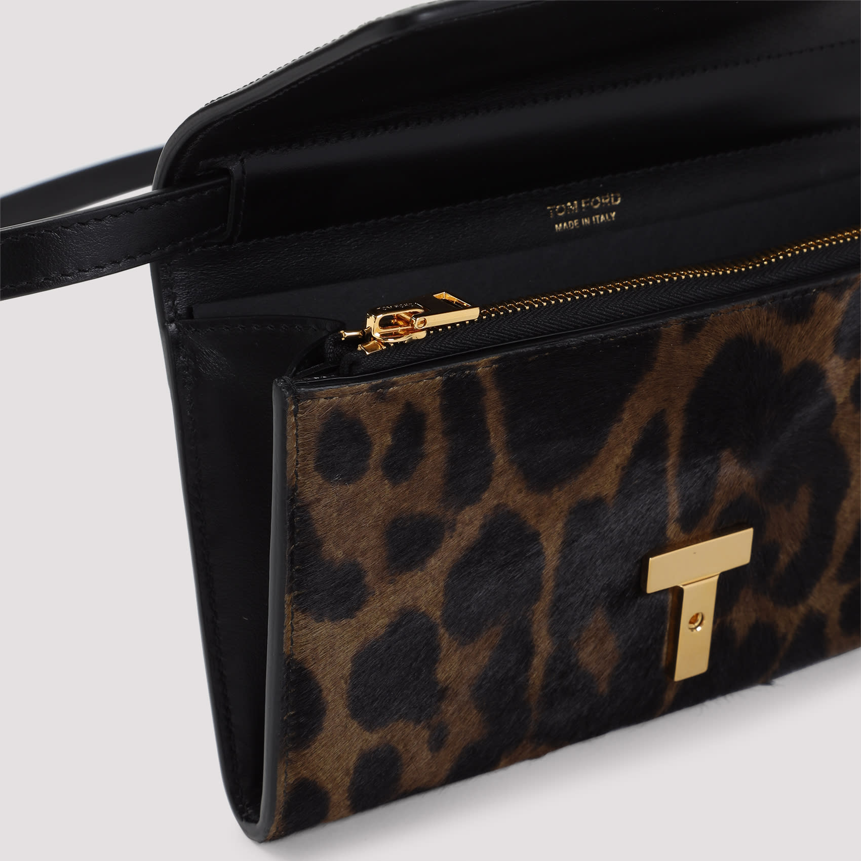 トムフォード Tom Ford Leopard Wallet On Strap Tom Ford Leopard Wallet On Strap | italist