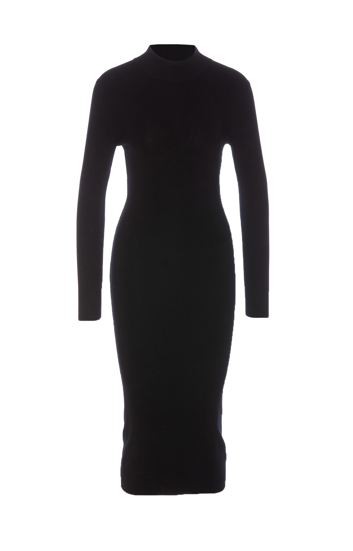 stretch dress mixed wool