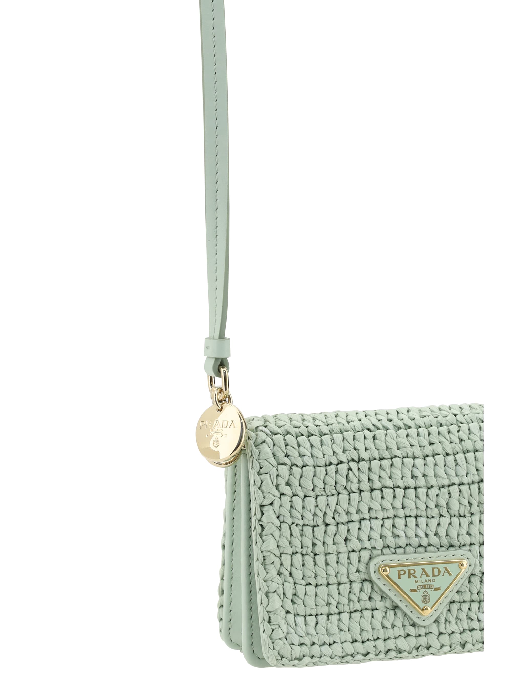 Prada Raffia Card Holder | italist