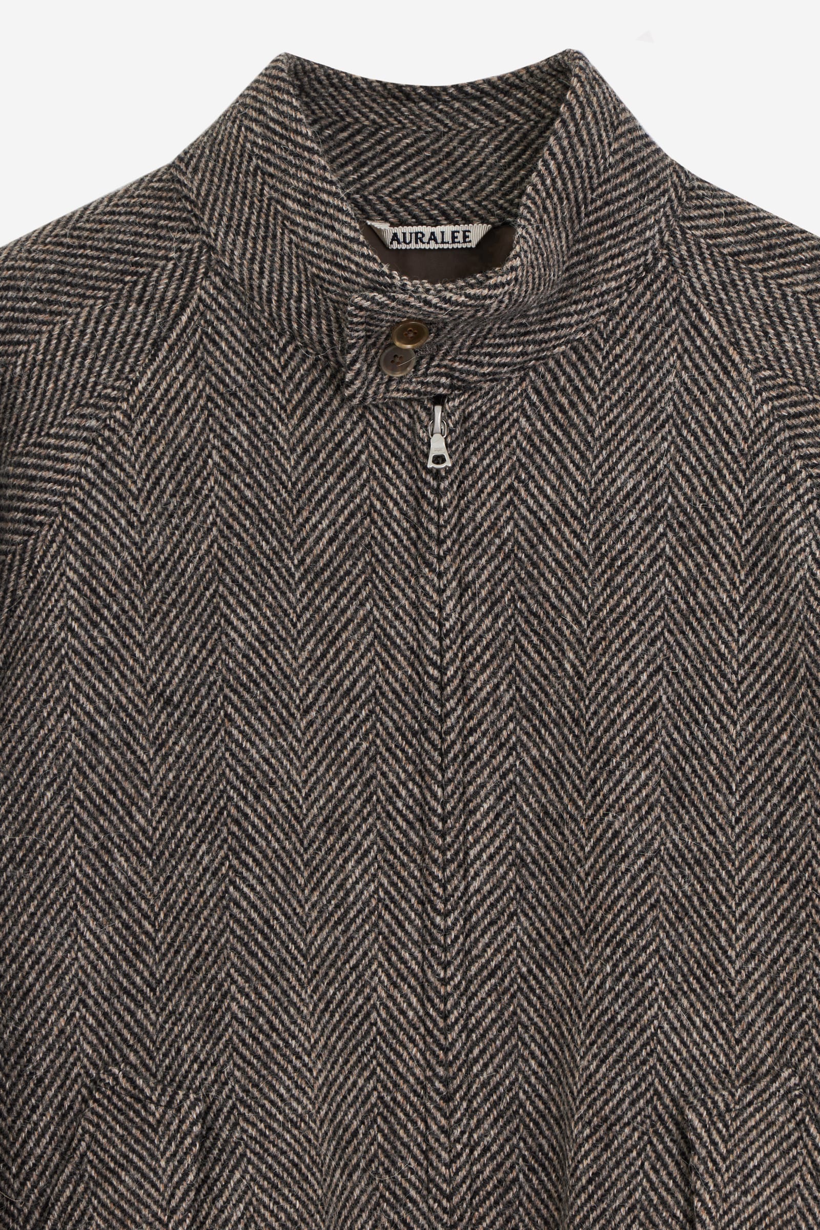 Auralee Tweed Zip Blouson Jacket | italist