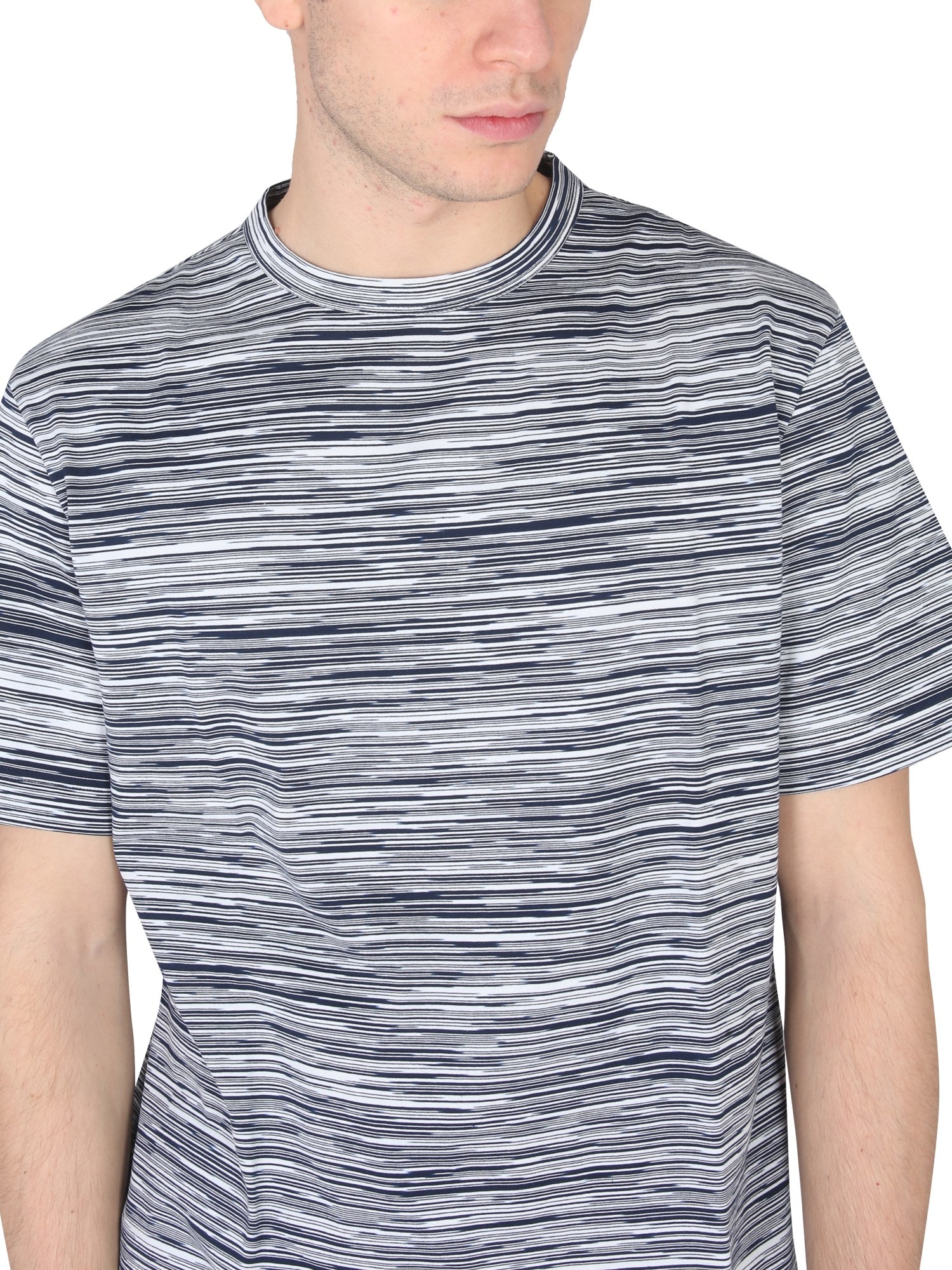 Tシャツ・カットソー MISSONI Embroidered cotton t-shirt (UC22SL01BJ0001 F703I) Missoni logo-embroidered Cotton T-shirt | White | FARFETCH