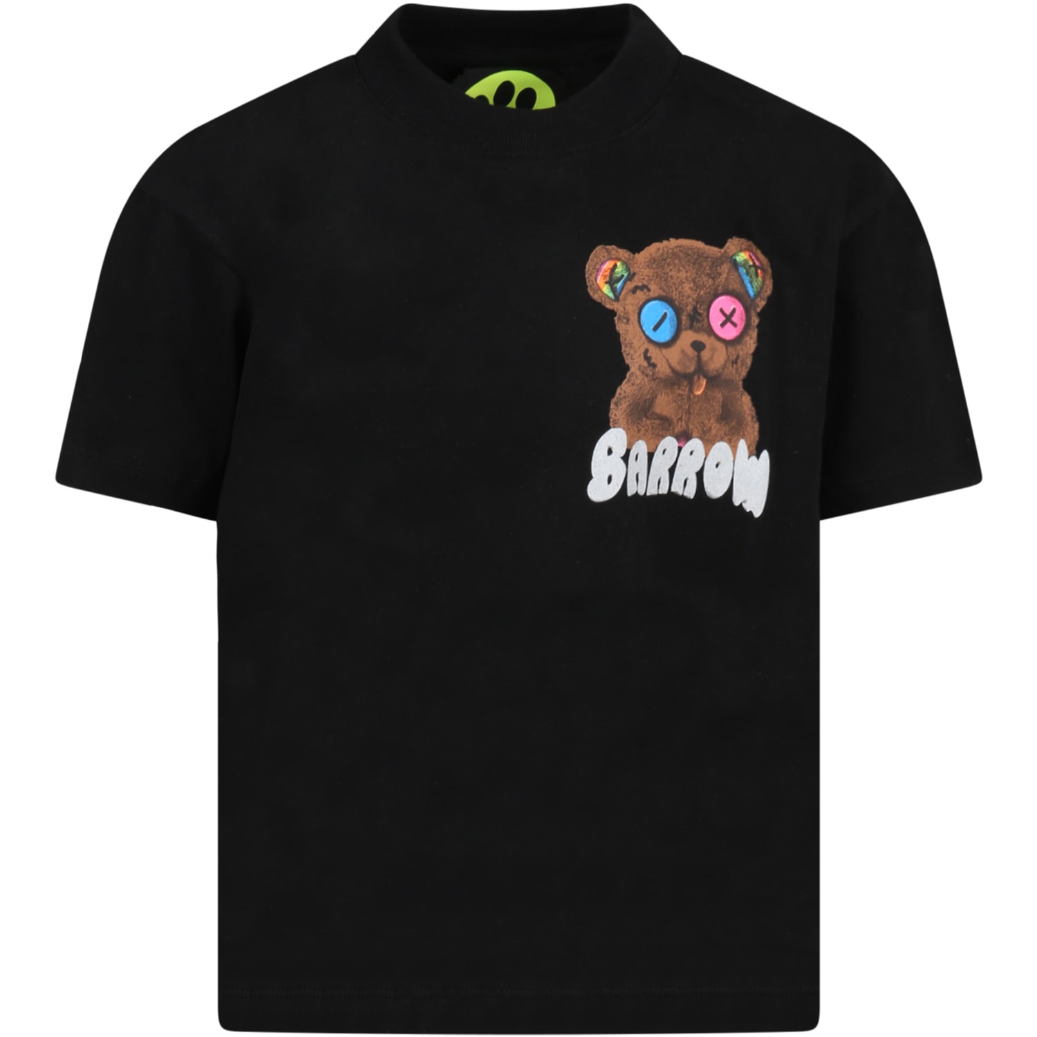 Barrow Black T-shirt For Kids With Bear | italist