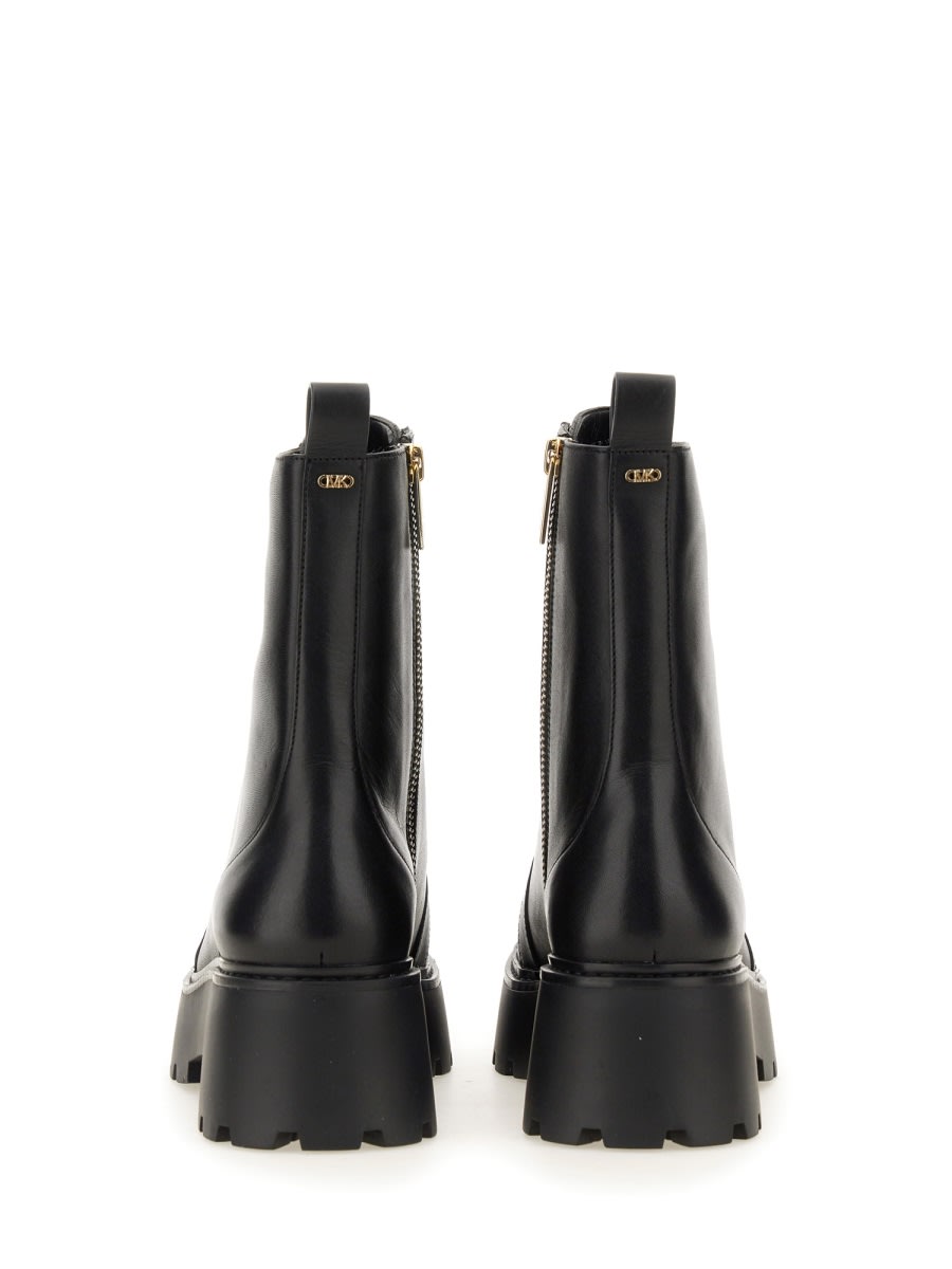 Michael Kors Black Leather Blake Ankle Boots | italist