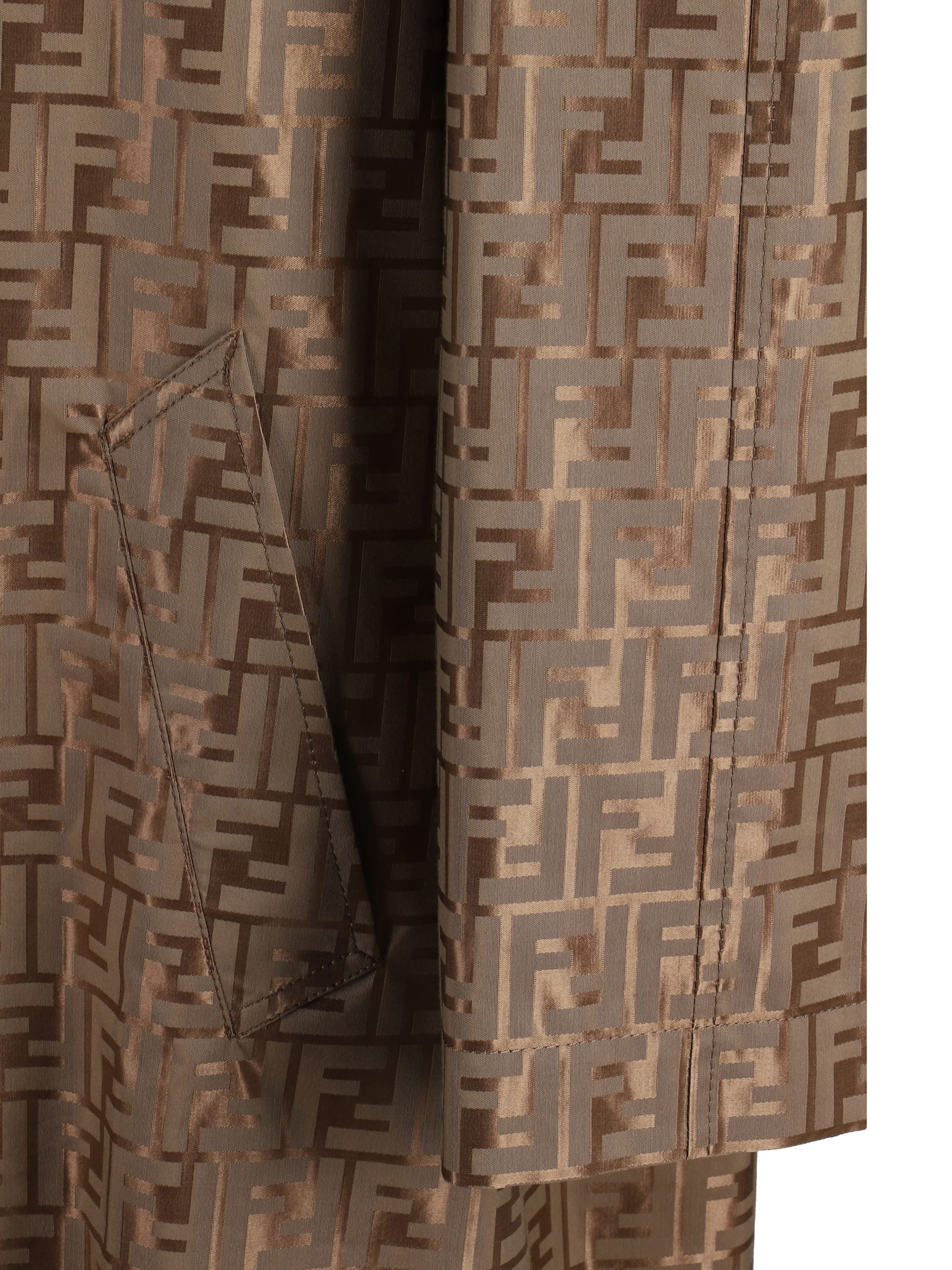 【送料&関税込】Fendi Ff Printed Long Sleeved Coat Fendi Ff Printed Long Sleeved Coat | italist