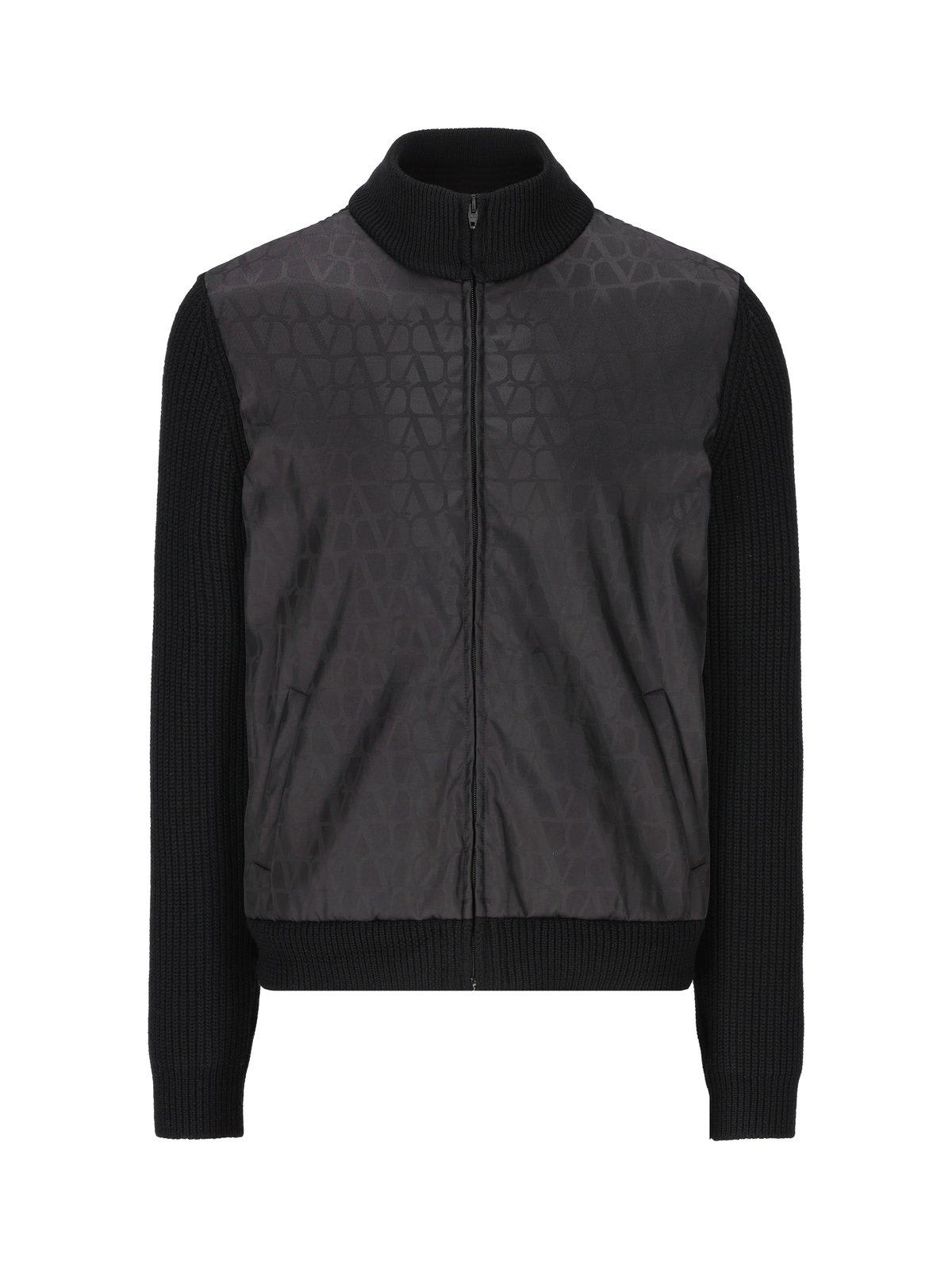 Valentino Toile Iconographe Zip-up High Neck Jacket | italist