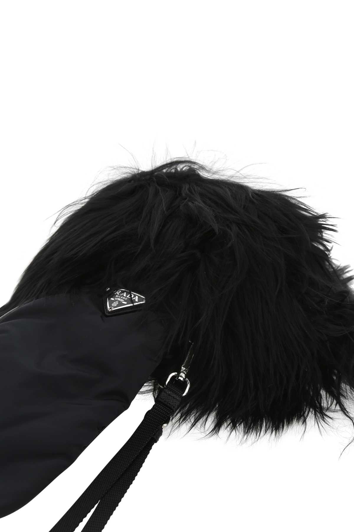 手袋 Prada Black Nylon And Nappa Leather Gloves 関税&送料込】Prada Black Nylon And Nappa Leather Gloves