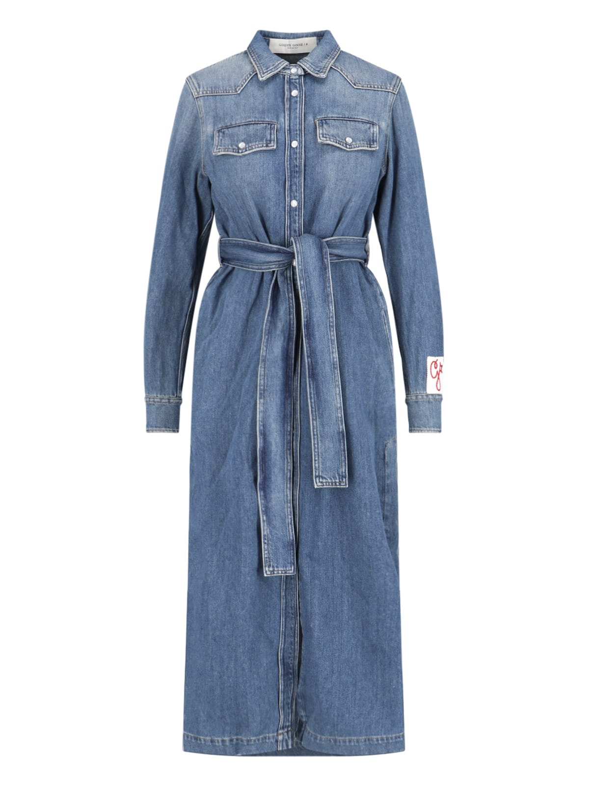 denim shirtdress