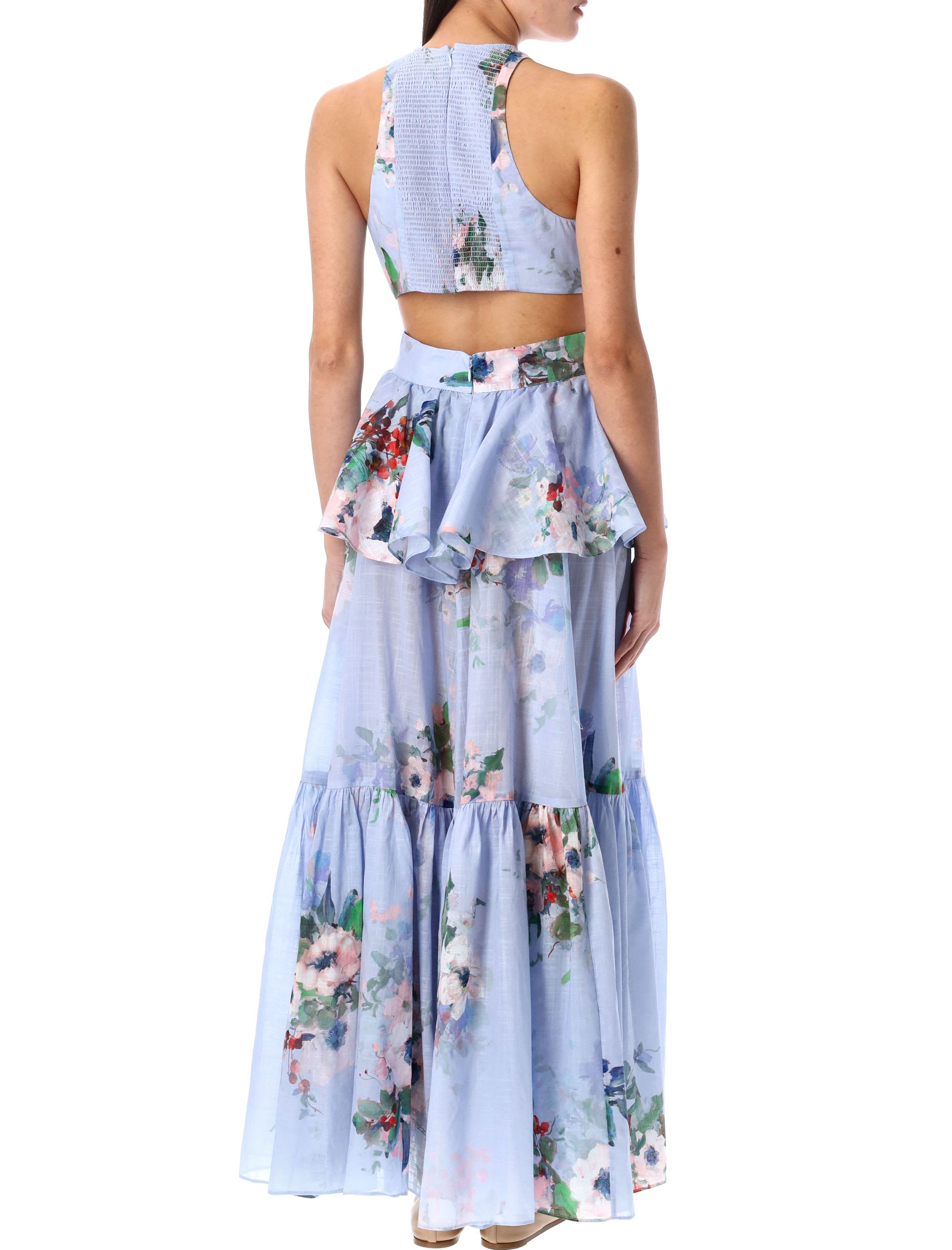 ワンピース ZIMMERMANN Powder Blue Polyester Dress 1.4580dss254.pwblmlfl.powder-