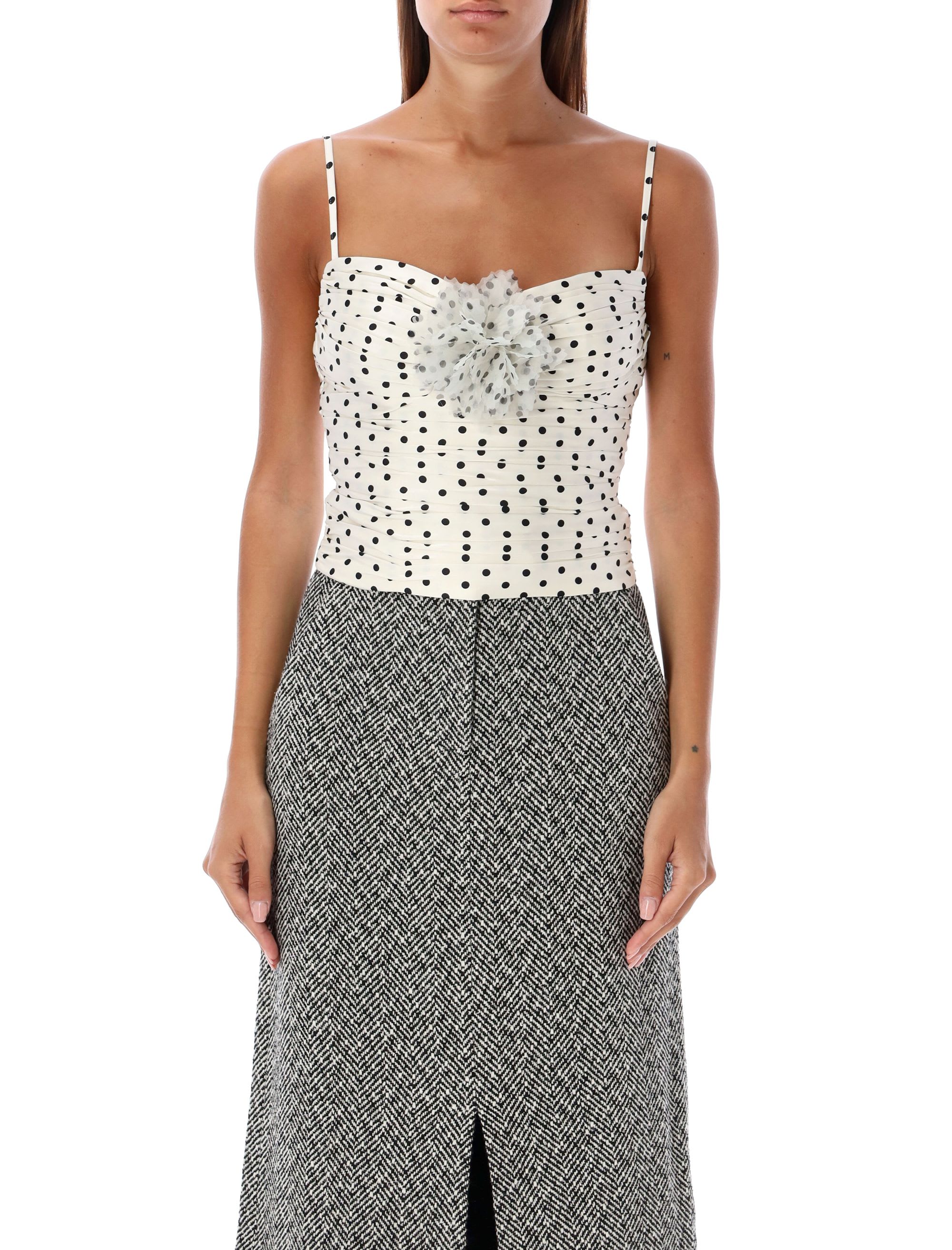 self-portrait Polka Dot Top | italist