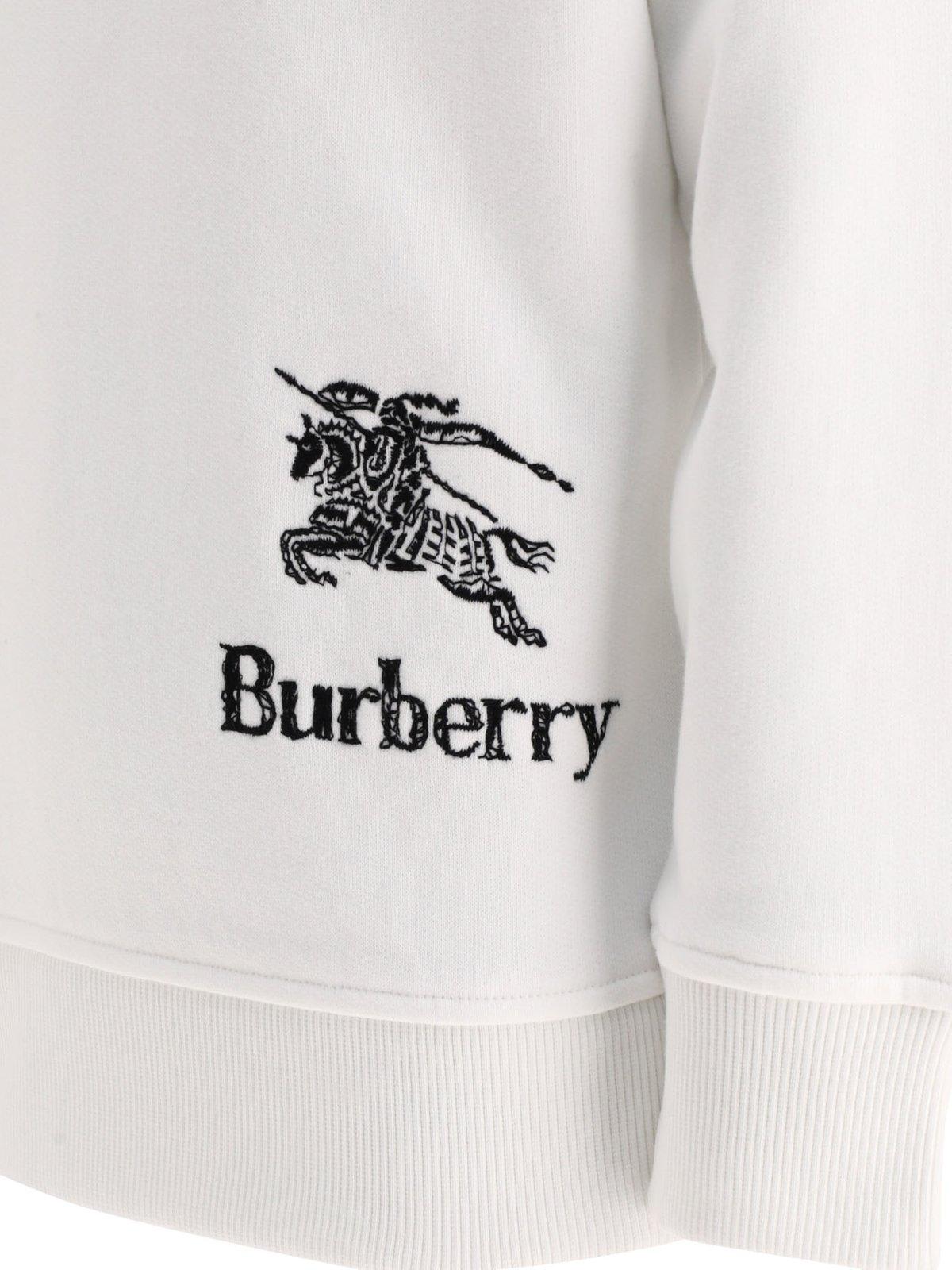 Burberry Logo Embroidered Crewneck Sweatshirt | italist