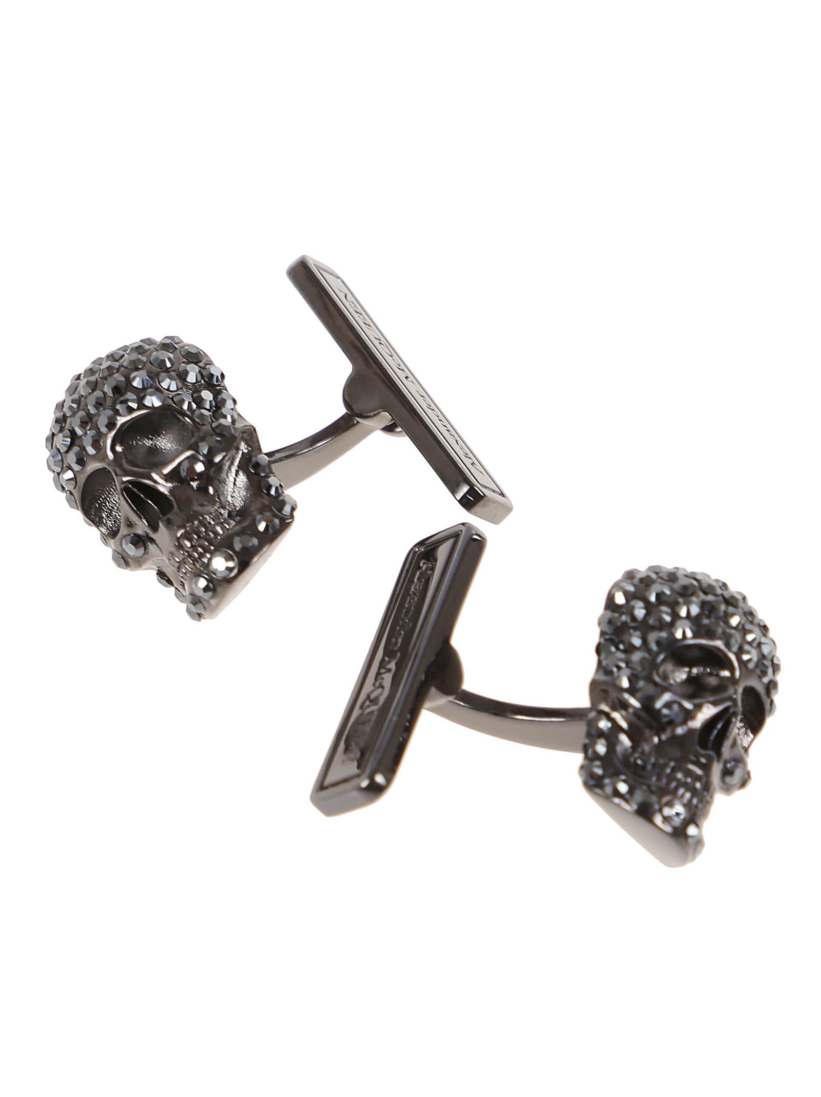 Alexander McQueen Pave Skull Cufflinks | italist