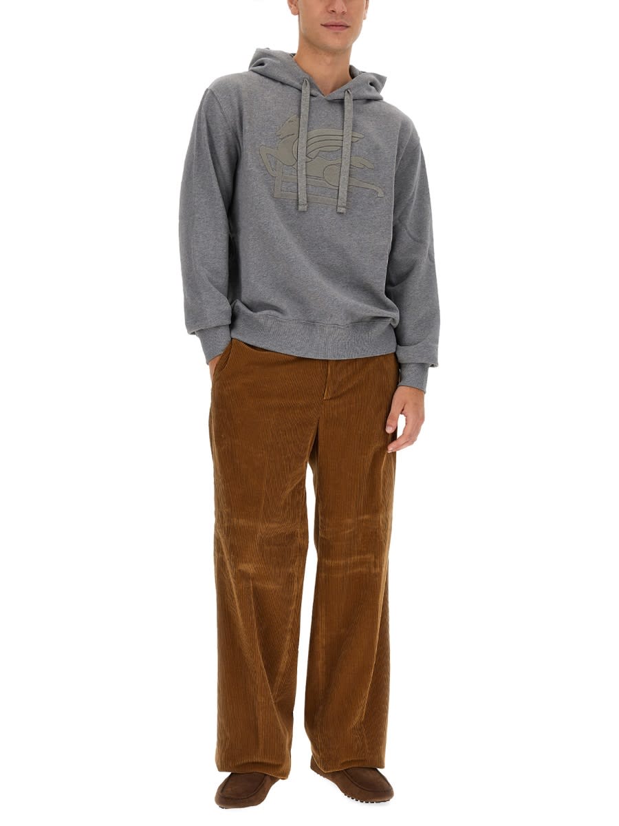 パーカー・フーディ Etro Sweatshirt With Prominent Pegasus Embroidery Etro Sweatshirt With Prominent Pegasus Embroidery Hoodie