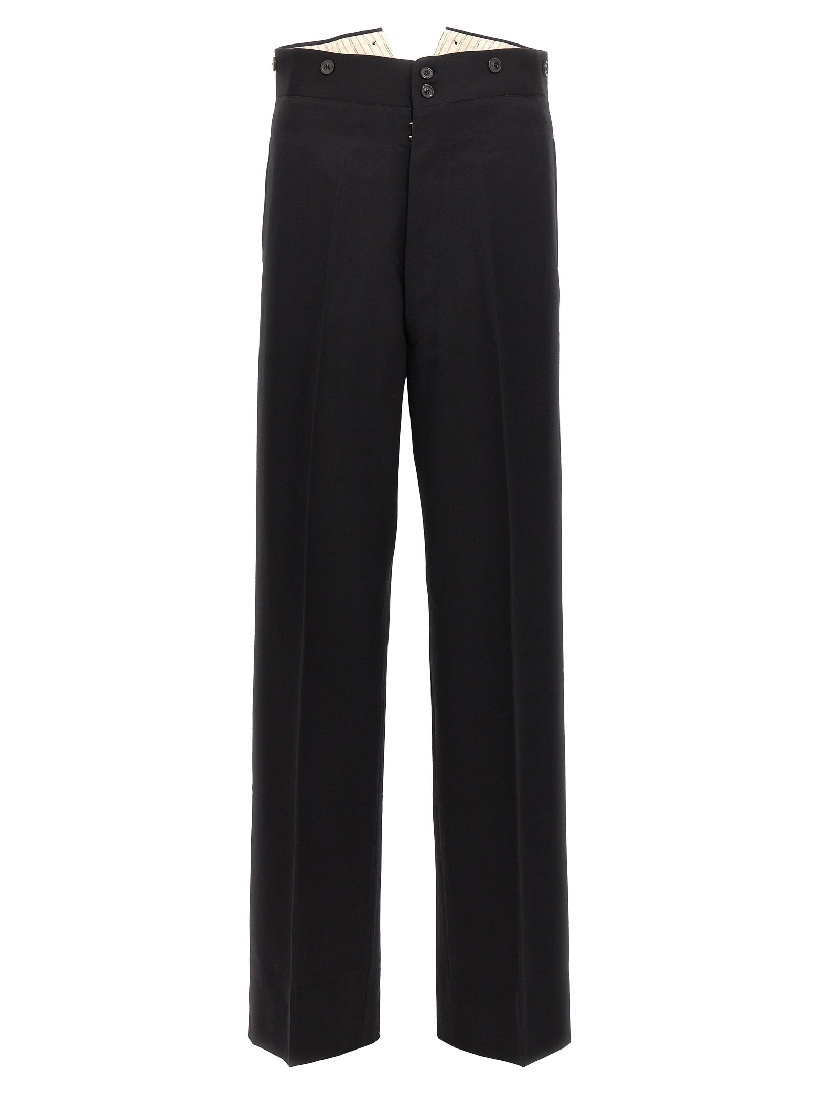 パンツ Maison Margiela Strap wool pants 16e5d0c4d2b7d55fdb24e9cfcc8570