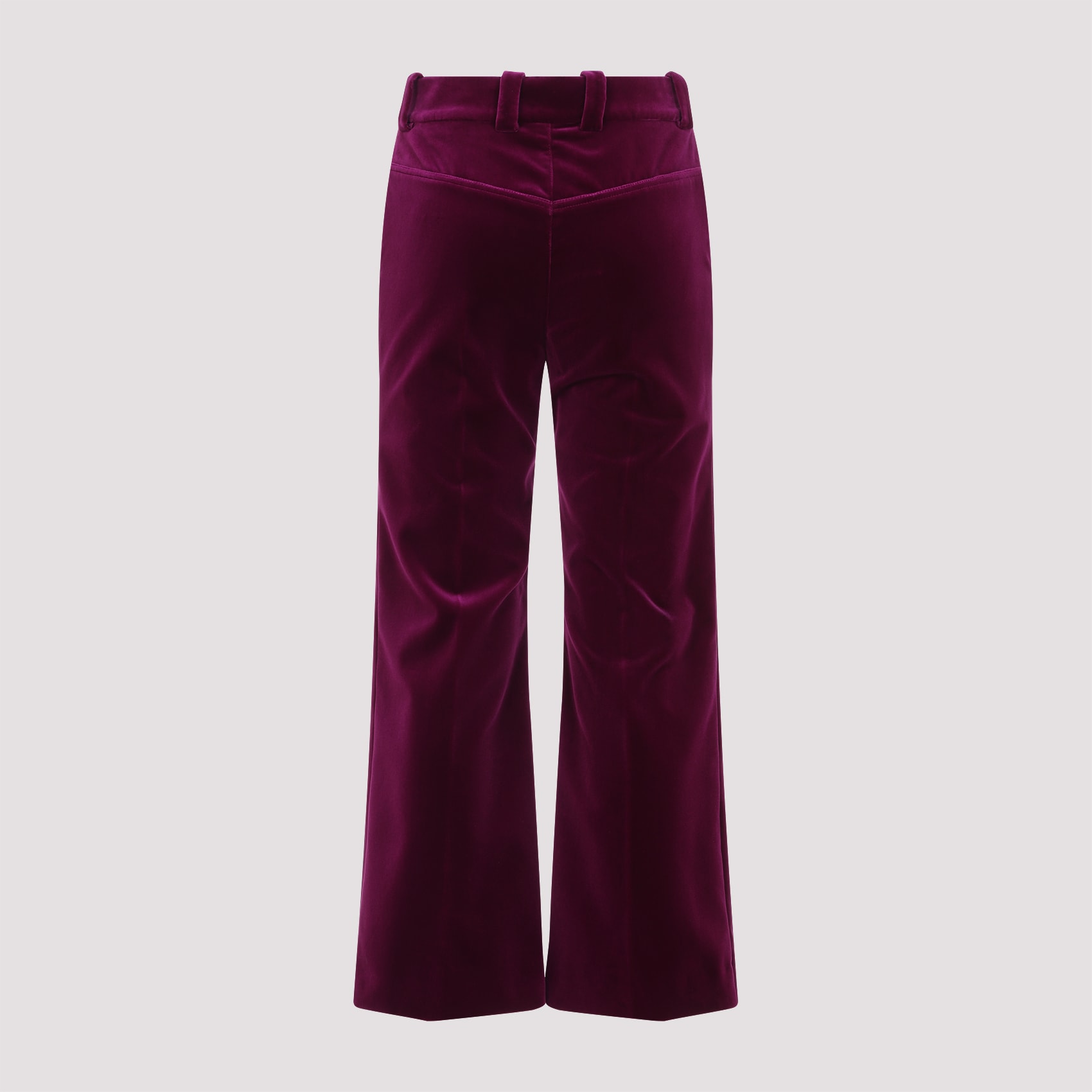 パンツ Chloe Wide Flare Purple Cotton Pants Chloé Wide Flare Pants | italist