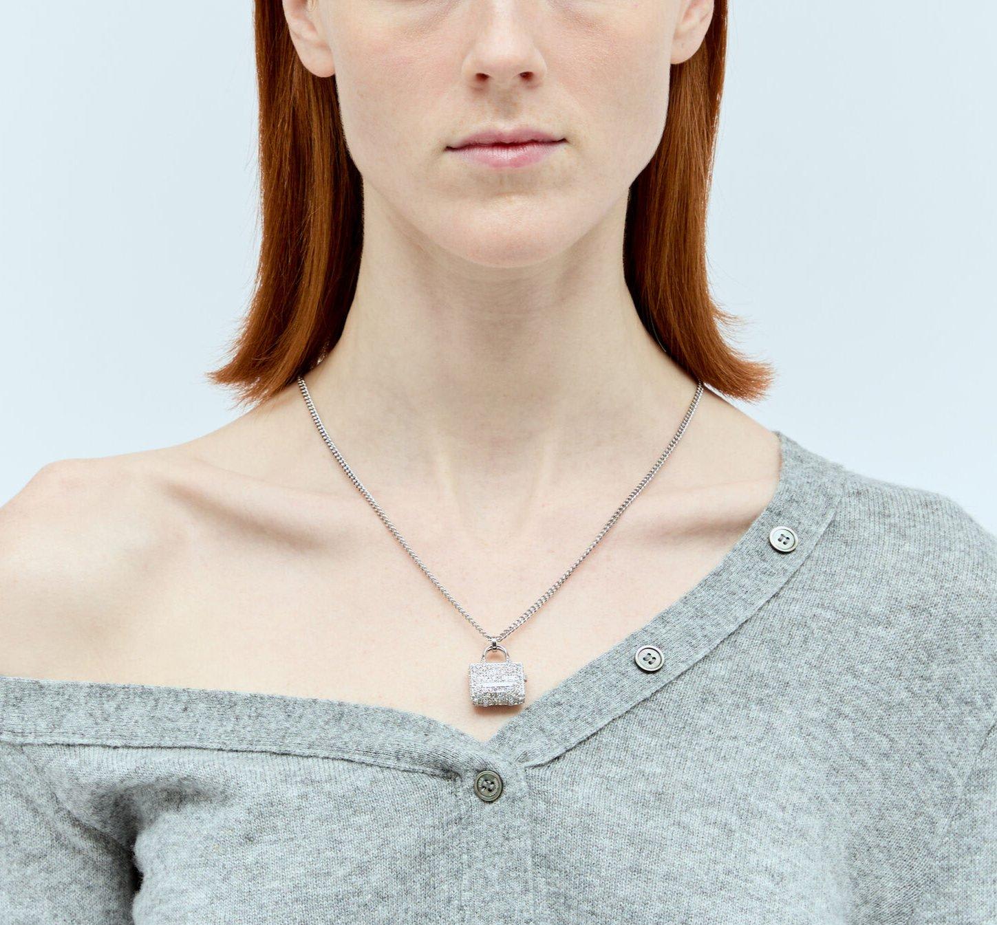 Marc Jacobs The Pavé Embellished Tote Bag Necklace | italist
