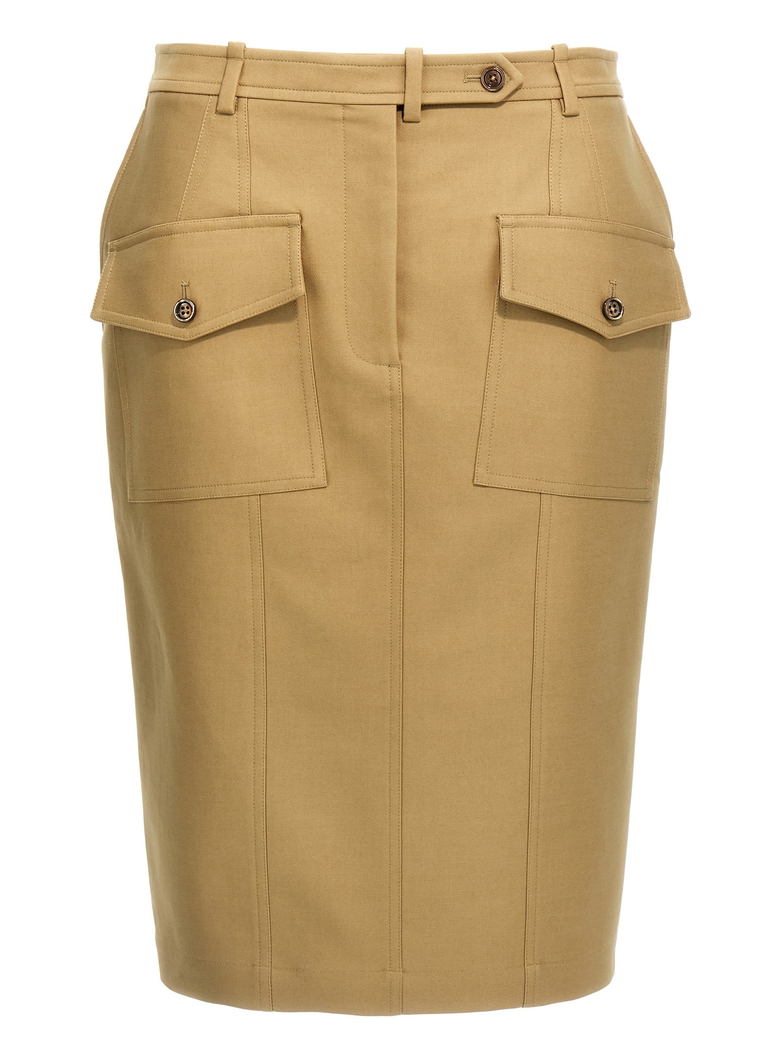 【関税&送料込】Tom Ford Stretch Cotton Twill Midi Skirt Tom Ford Stretch Cotton Twill Midi Skirt | italist