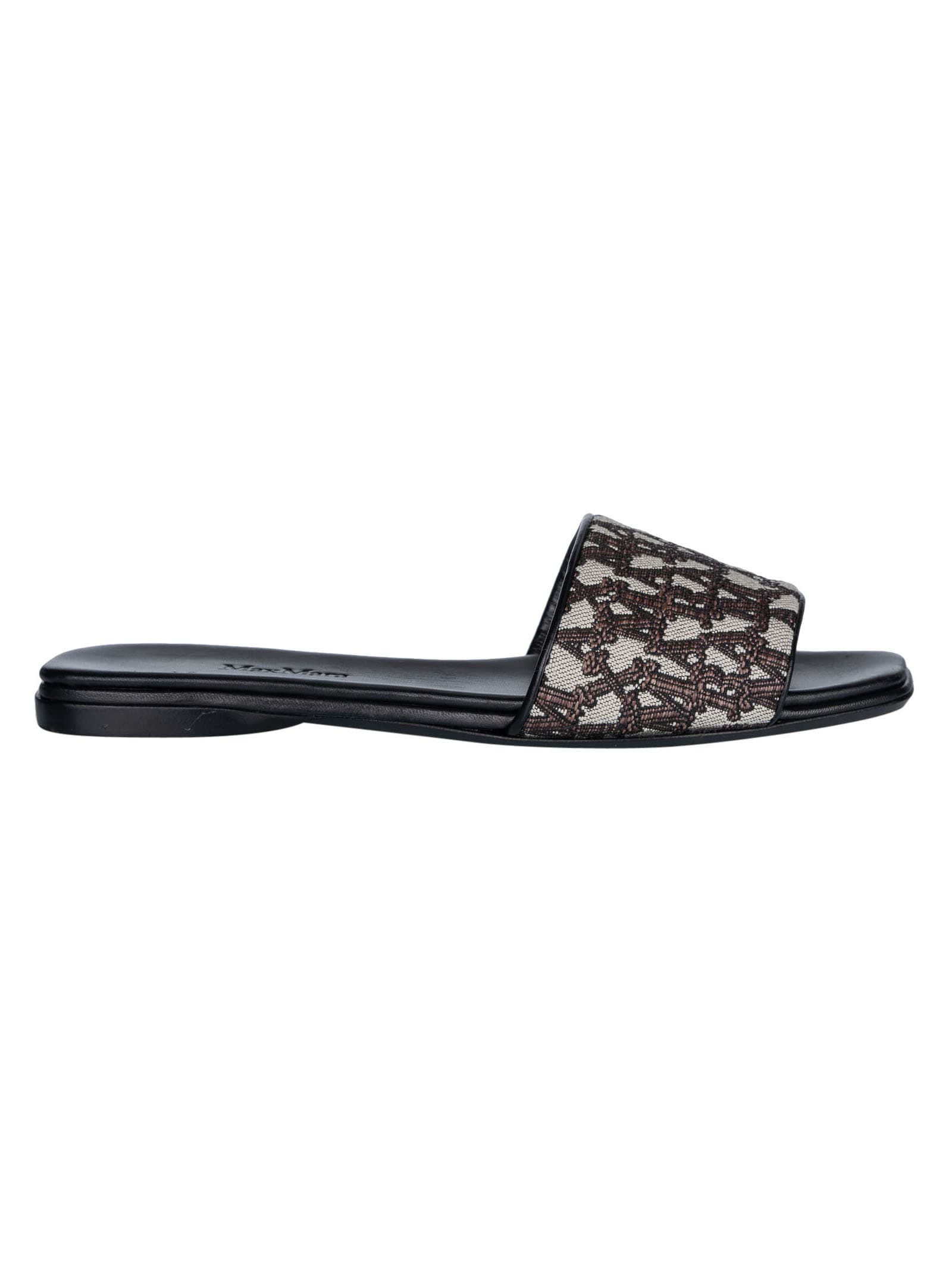 【送料&関税込】Max Mara Fridac Slide Sandals Max Mara - Fridac jacquard slides Max Mara