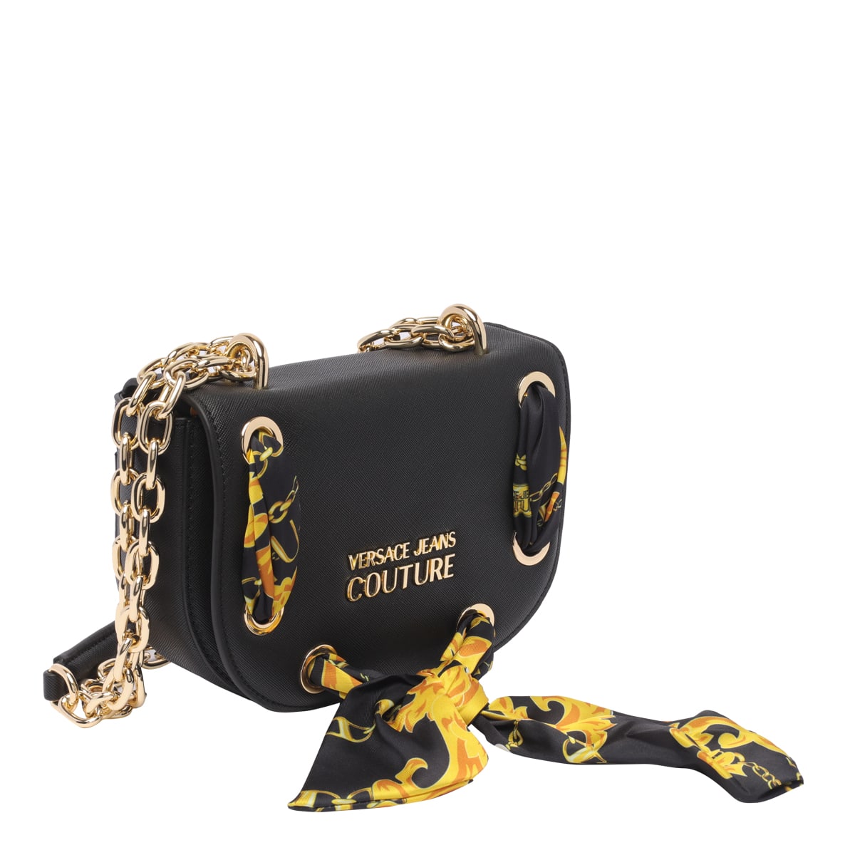 【送料&関税込】Versace Embroidered Canvas Large Chain Strip Versace Embroidered Canvas Large Chain Stripe Shopping Bag