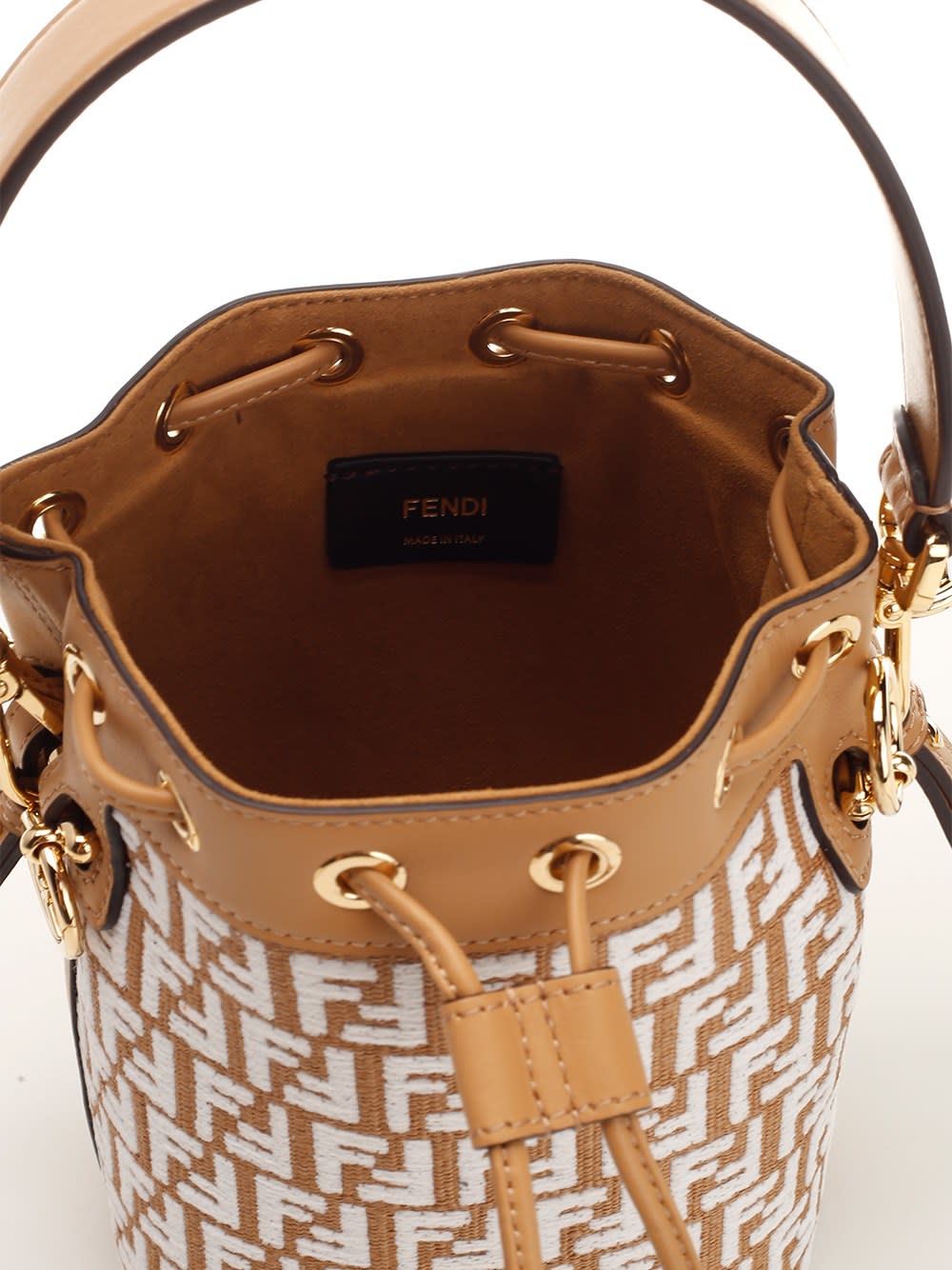Fendi Mon tresor - Bucket bag for Woman - Beige - 8BS010AQ19-F1MB1