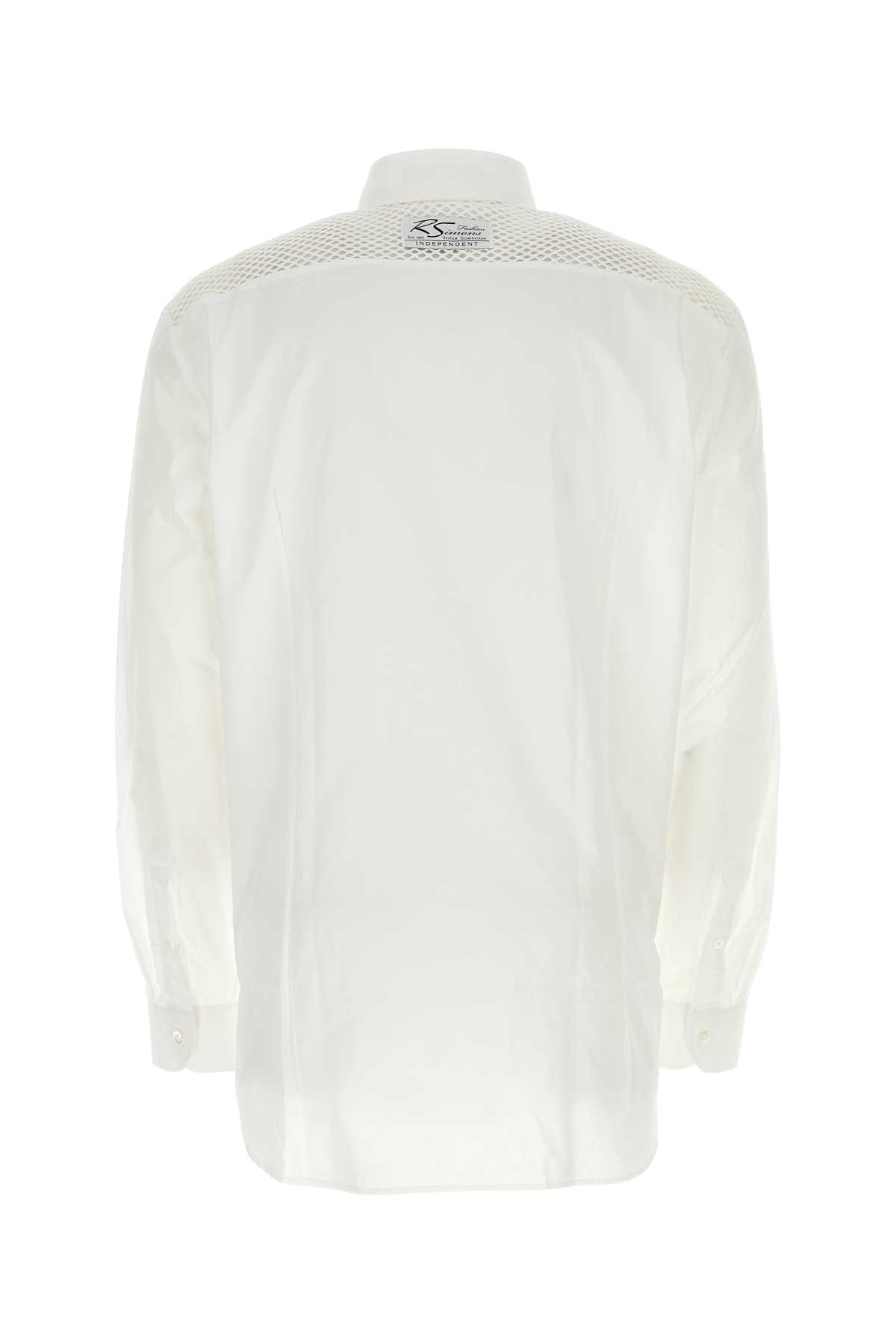 Tシャツ・カットソー RAF SIMONS SS23 White poplin oversize shirt (231M256 1010) Raf Simons White Poplin Oversize Shirt (RAF SIMONS/シャツ