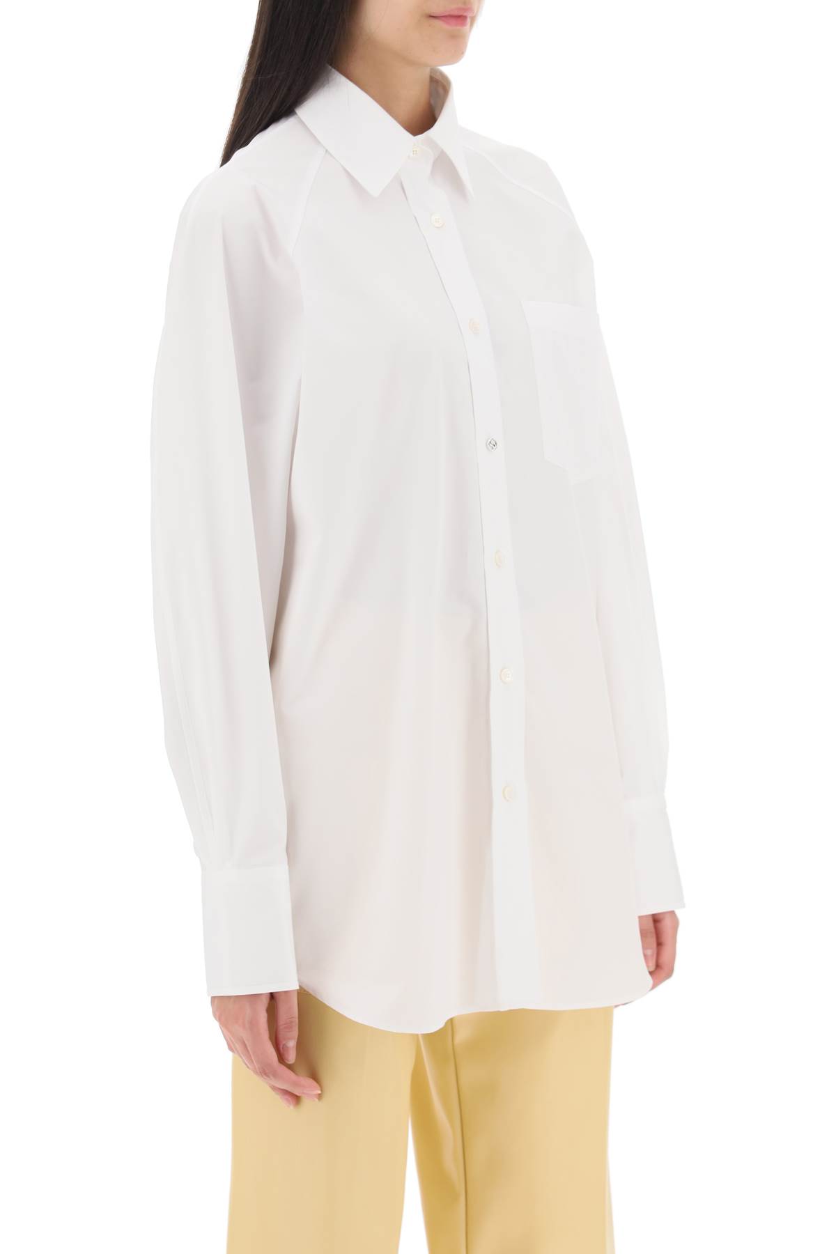 Tシャツ・カットソー Stella McCartney White poplin shirt (620035SMA90 9000) Stella McCartney Cotton Poplin Shirt | italist