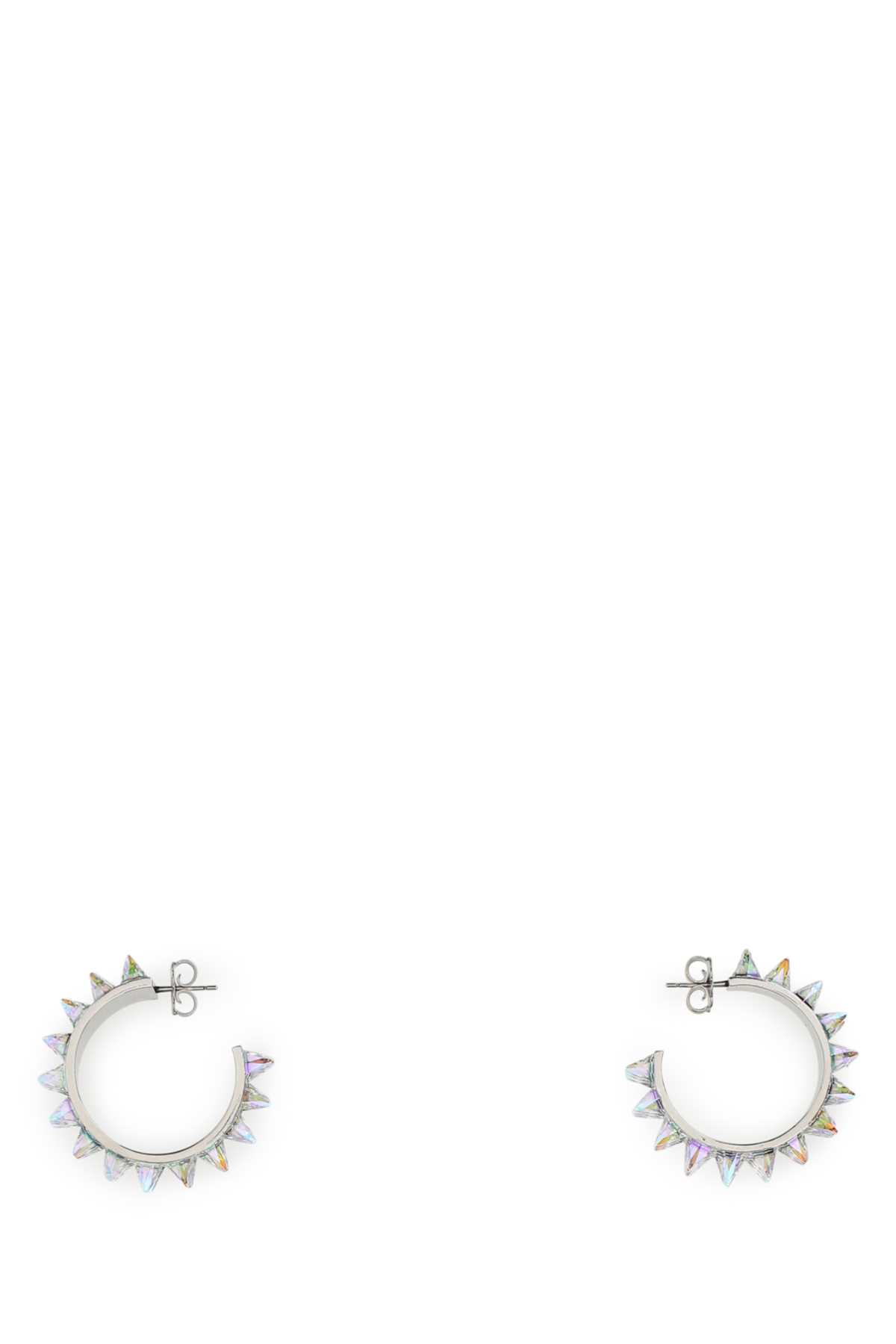 ピアス AMINA MUADDI Embellished l big Karma earrings Amina Muaddi Embellished Metal Big Karma Earrings | italist
