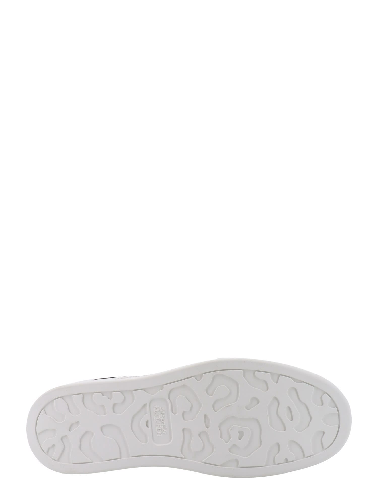 Alexander McQueen White Canvas And Leather Plimsoll Sneakers