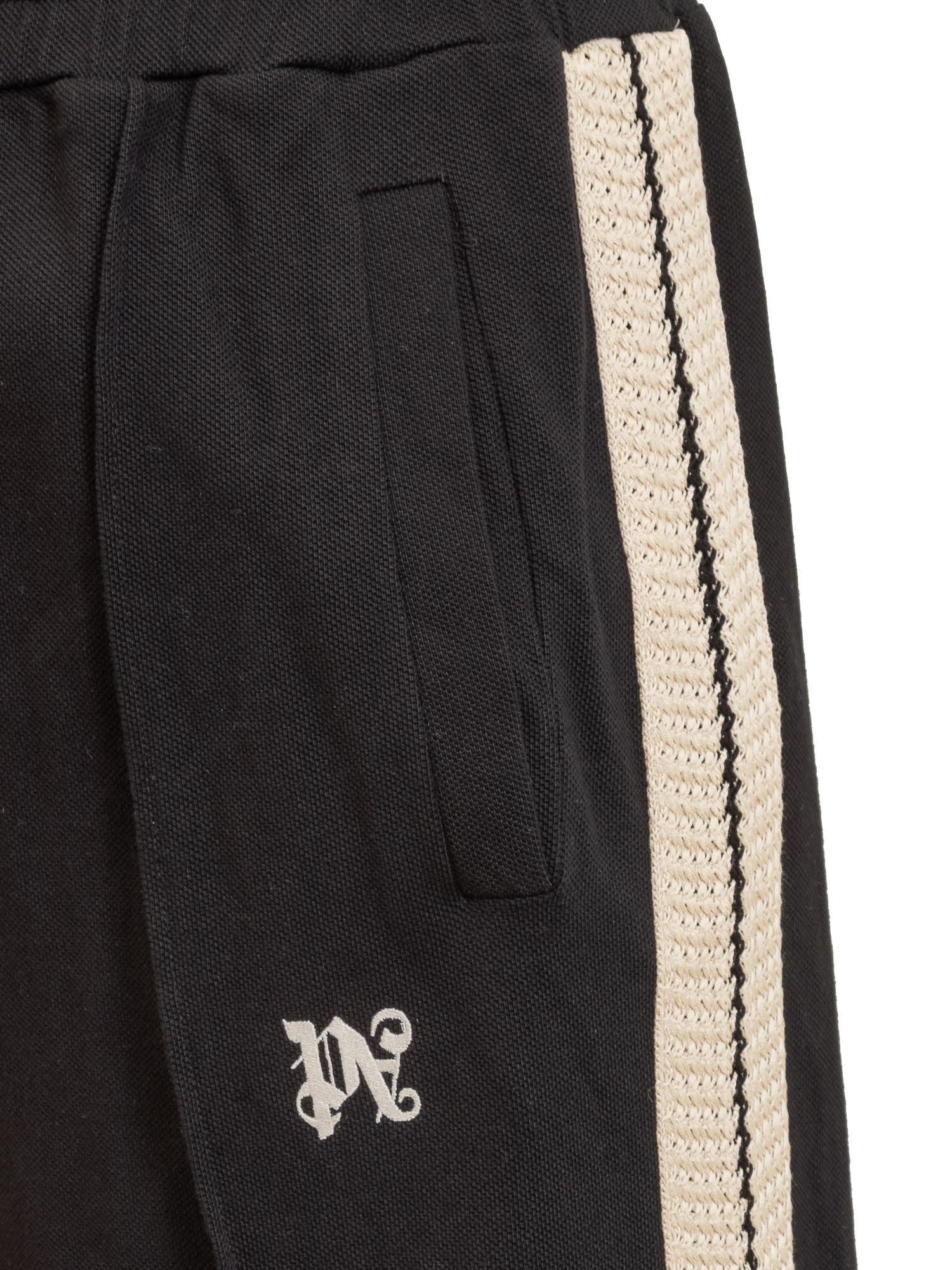 Trousers Shorts Palm Angels - Monogram cotton track pants -  PMCJ023E23FAB0011003