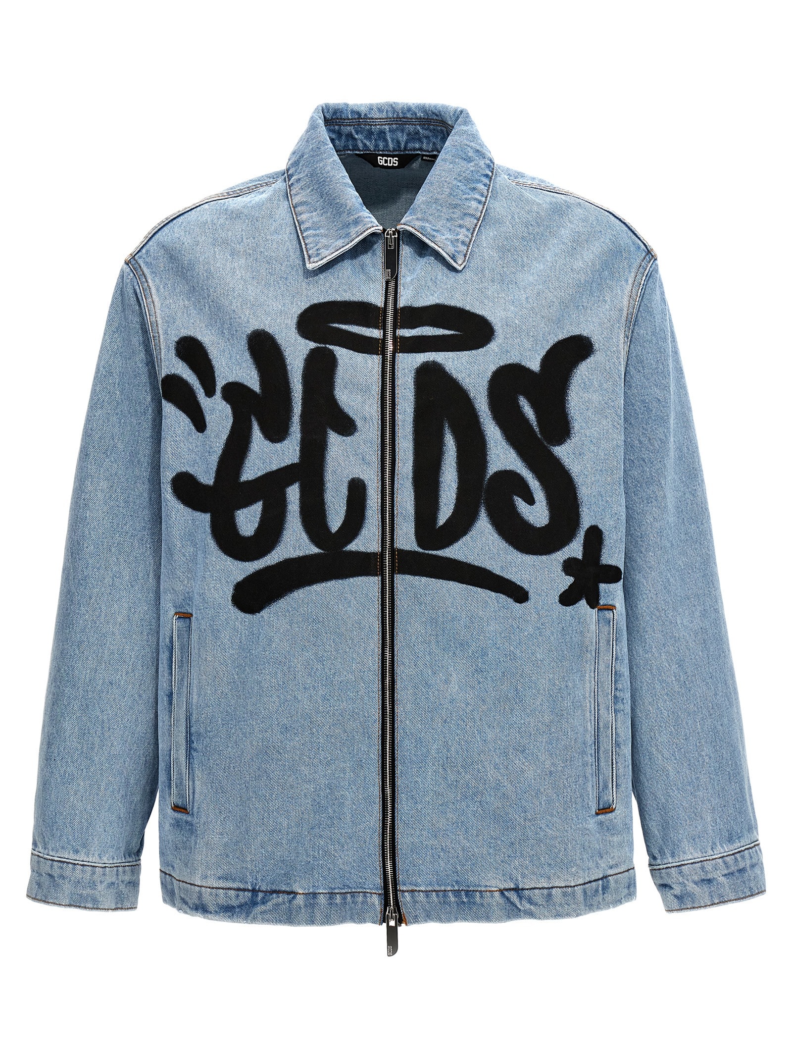 Gcds Graffiti-Logo Varsity Bomber Jacket