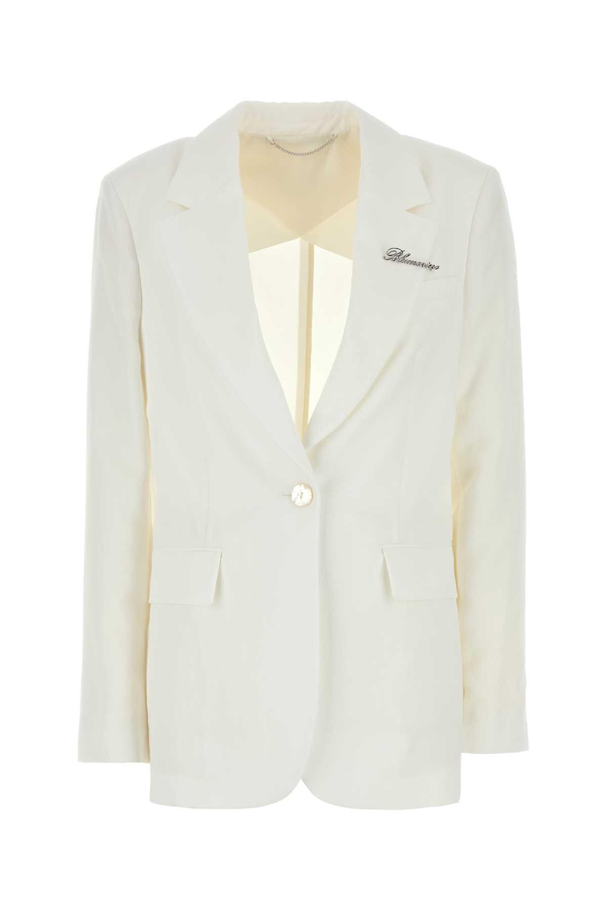 ジャケット BLUMARINE White Gabardine Blazer Blumarine White Gabardine Blazer | italist