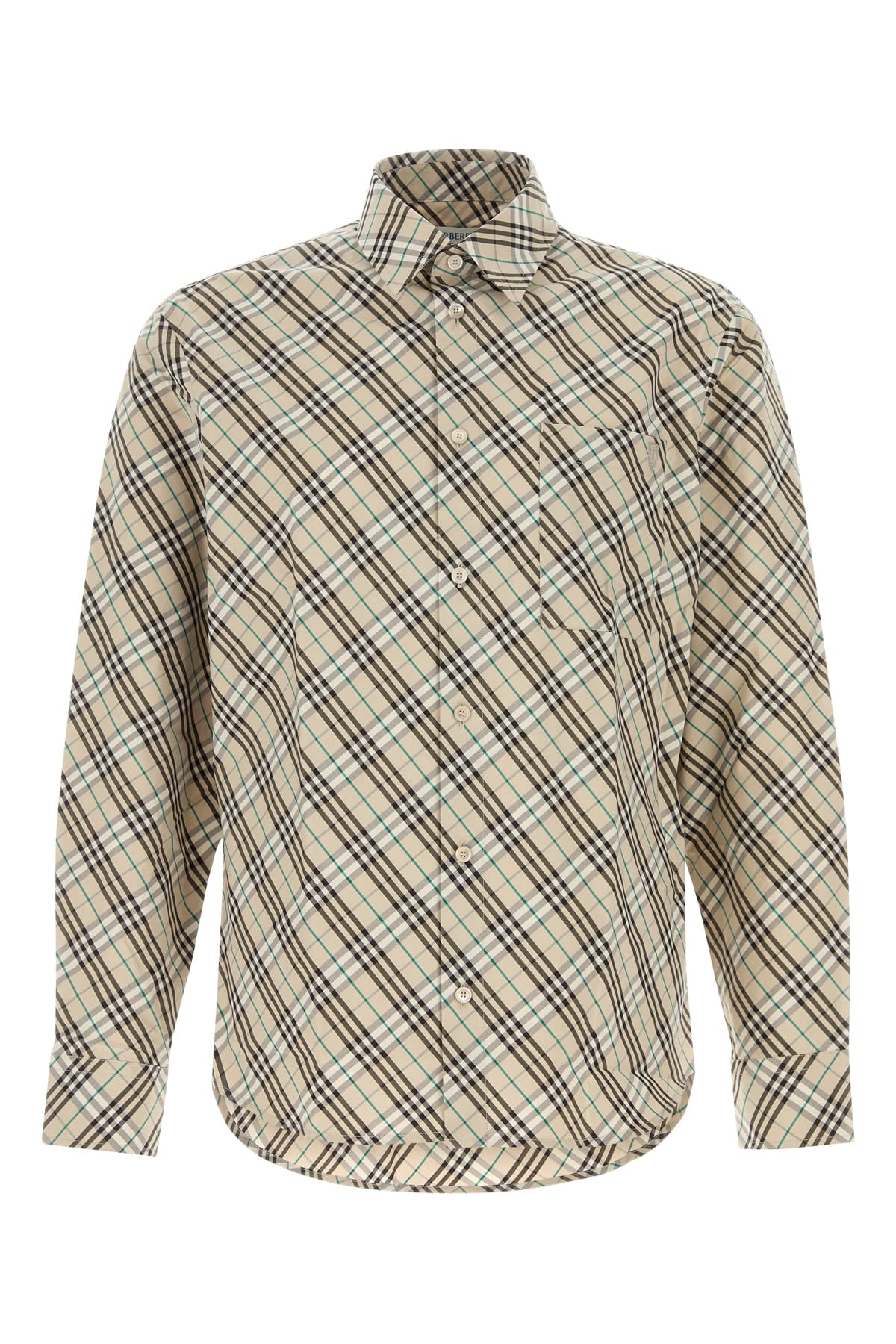 Tシャツ・カットソー Burberry SS25 Embroidered poplin shirt (8108716 C2539) Burberry Embroidered Poplin Shirt | italist
