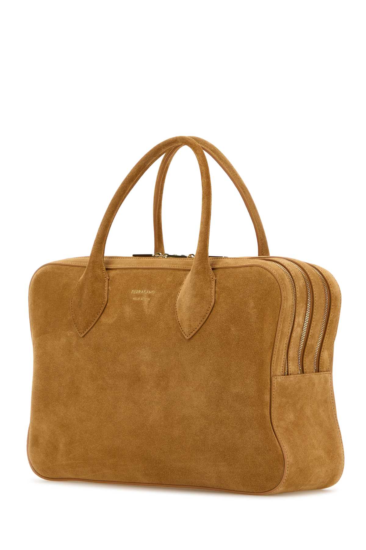 トートバッグ SALVATORE FERRAGAMO Camel Suede Medium Handbag Ferragamo Camel Suede Medium Handbag | italist