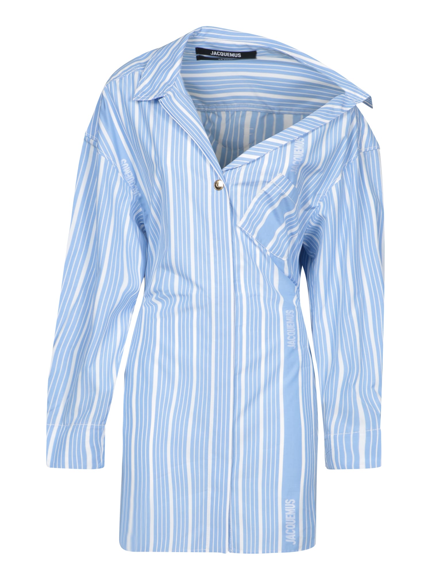 la mini robe chemise asymmetric shirt dress