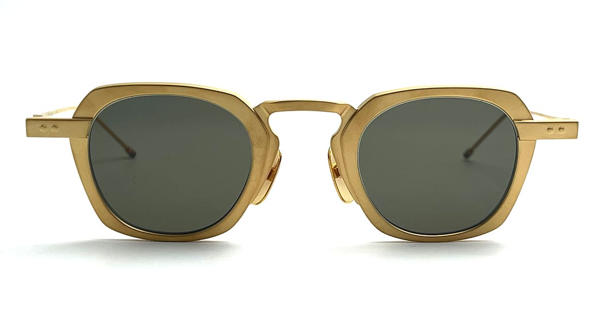 Thom Browne Square - Yellow Gold Sunglasses | italist, ALWAYS LIKE