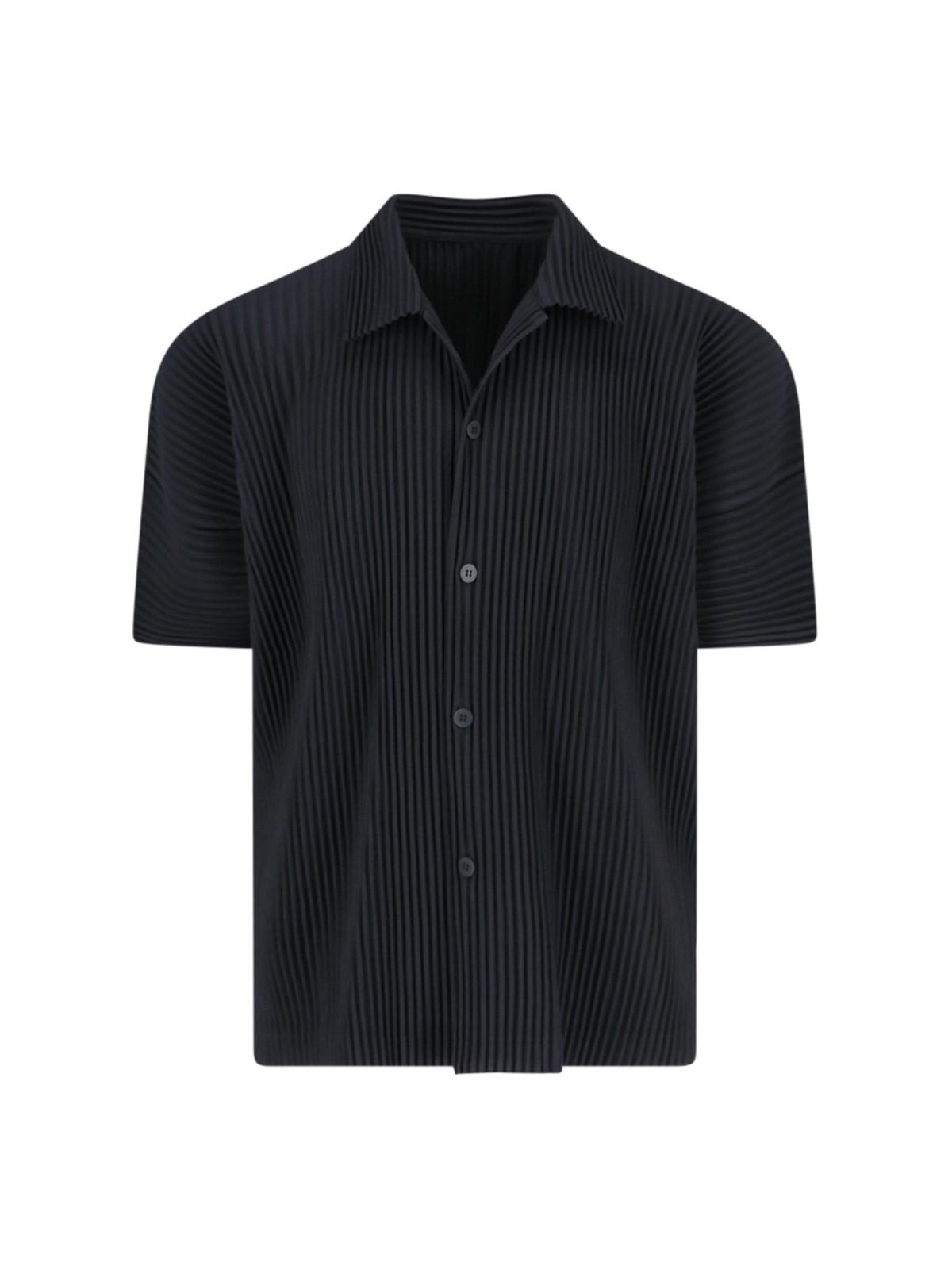 【美品】hommeplisse MC july Homme Plissé Issey Miyake 'mc July' Pleated Shirt | italist