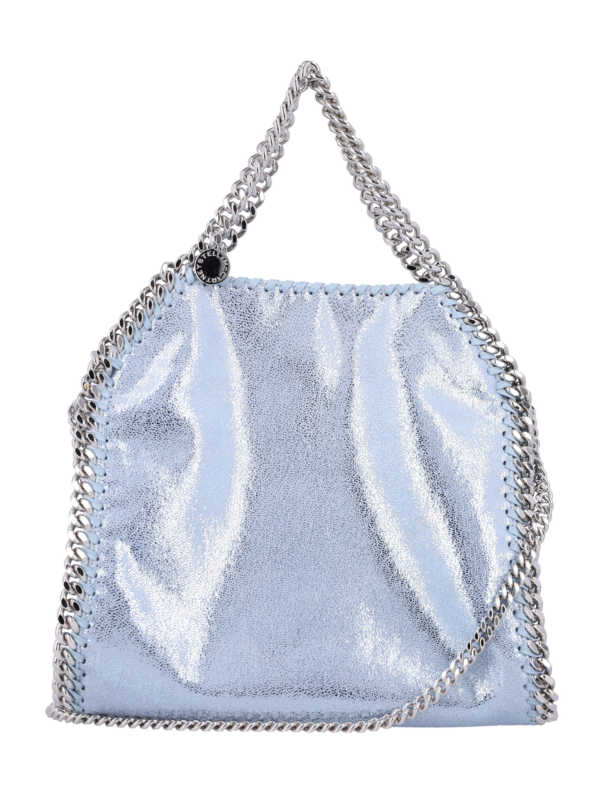 トートバッグ Stella McCartney Falabella Mini Bag (371223WP0495 6802) Women Gray Limited-Edition Falabella Chain Cage Mini Tote
