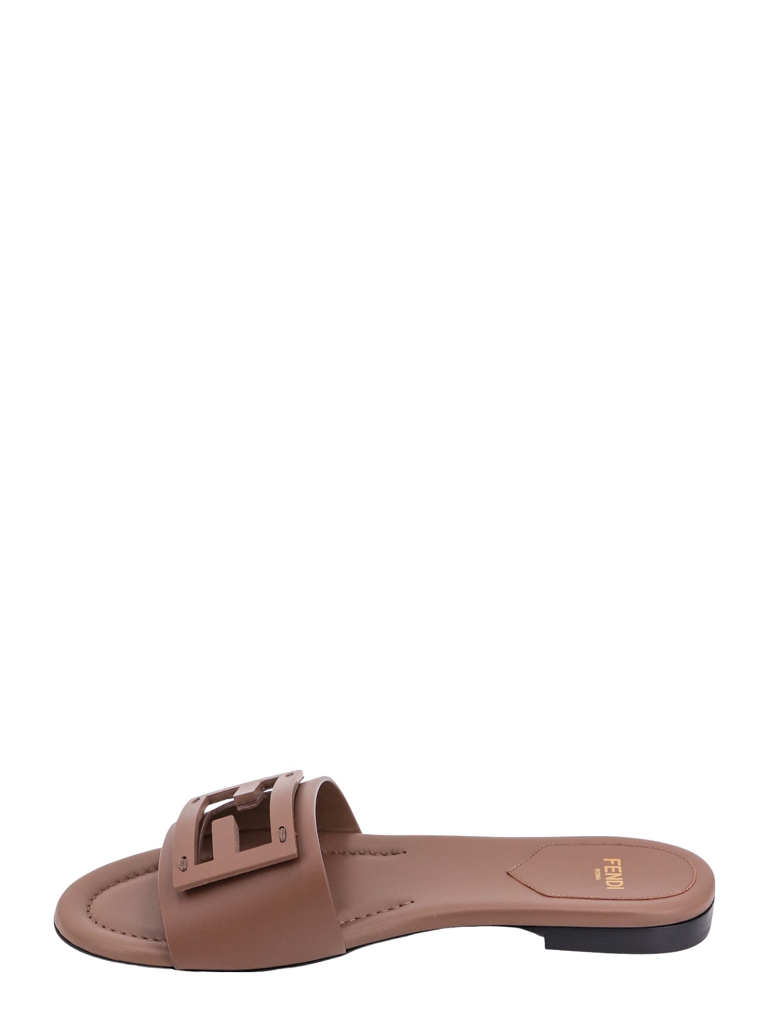 Fendi flat sandals sale hot sale