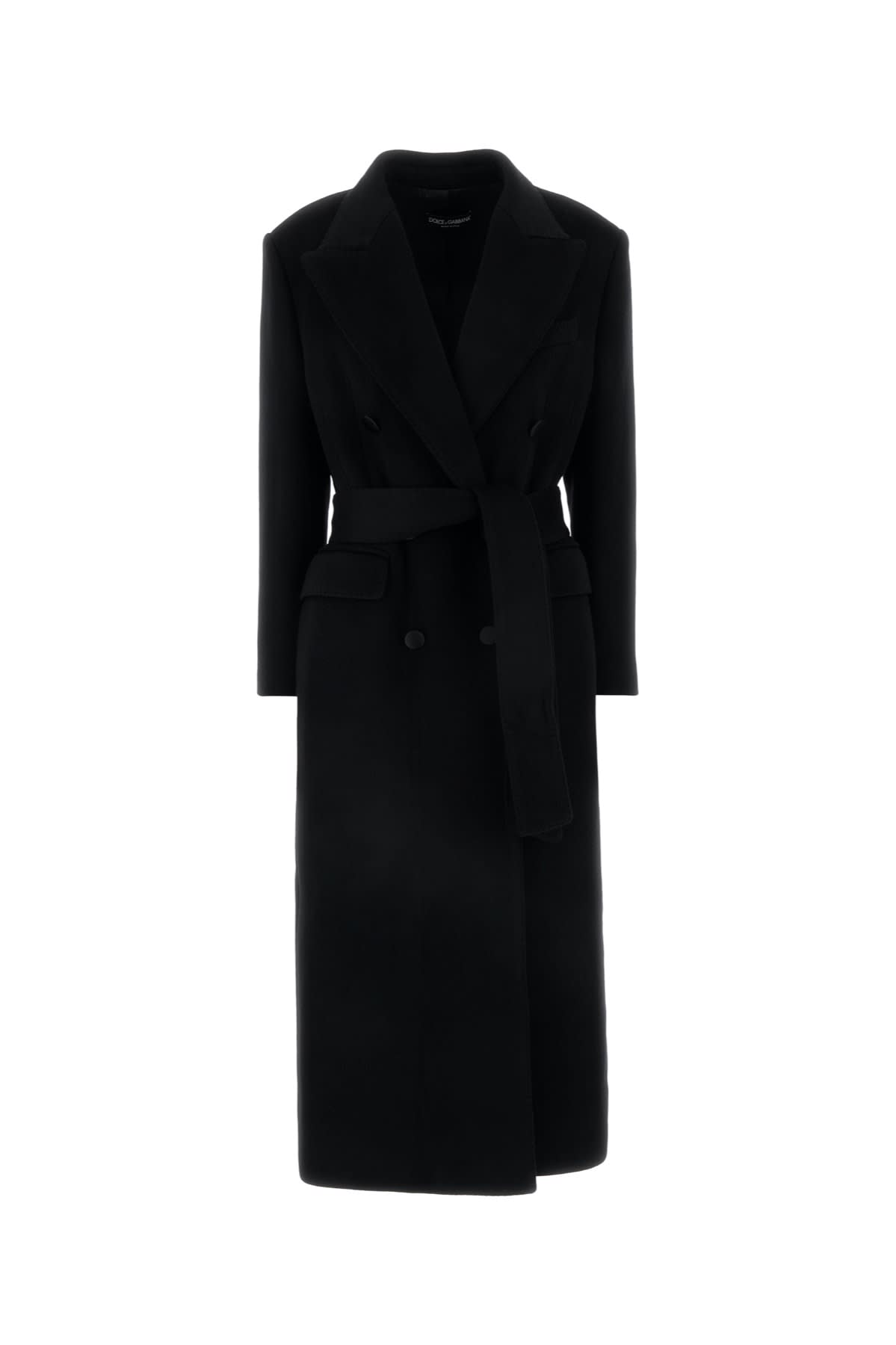 コート Dolce & Gabbana Black Cashmere Coat Dolce & Gabbana Cashmere Belted Coat | Harrods US