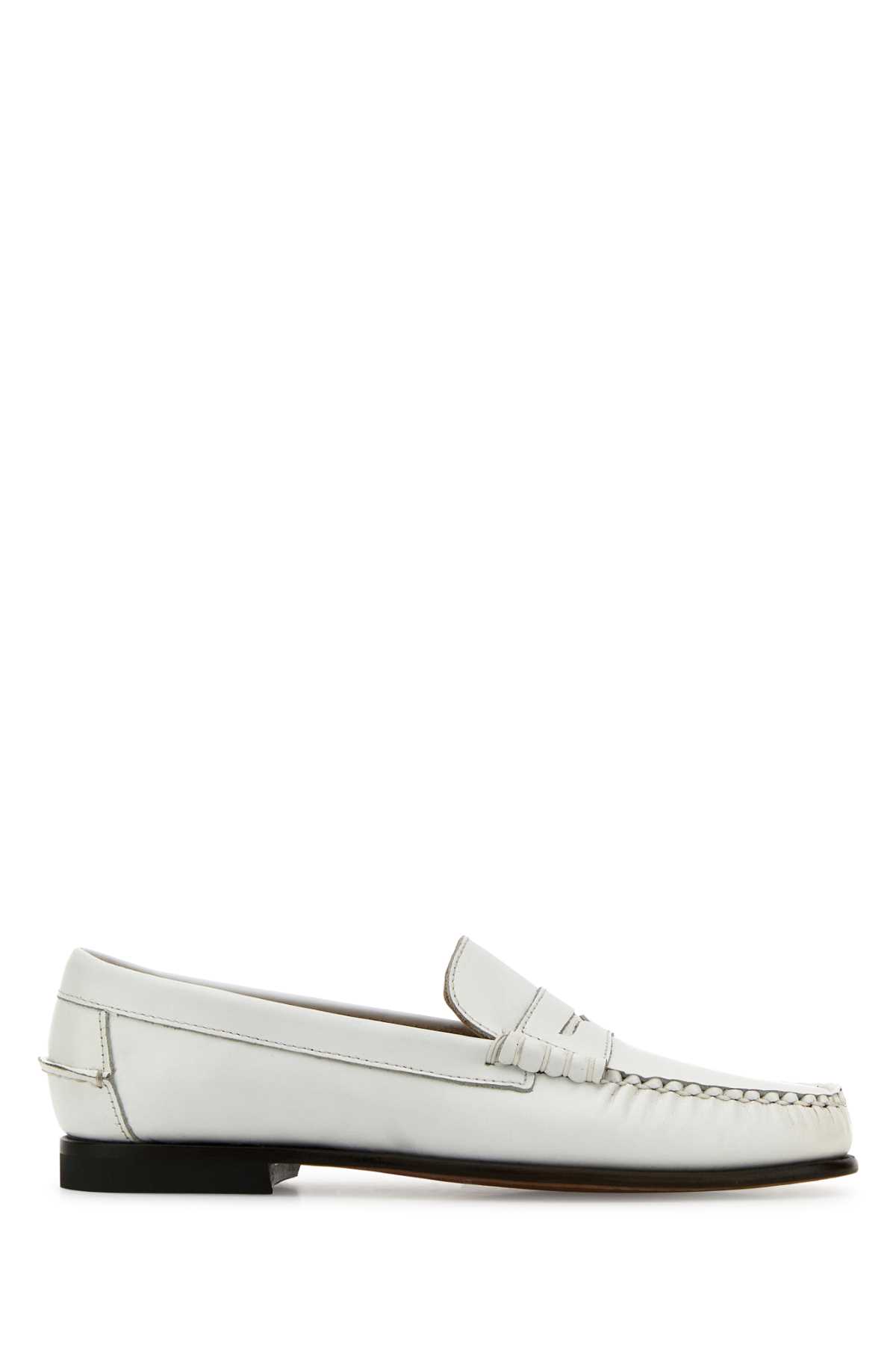 Sebago White Leather Danielle Pop Loafers | italist, ALWAYS