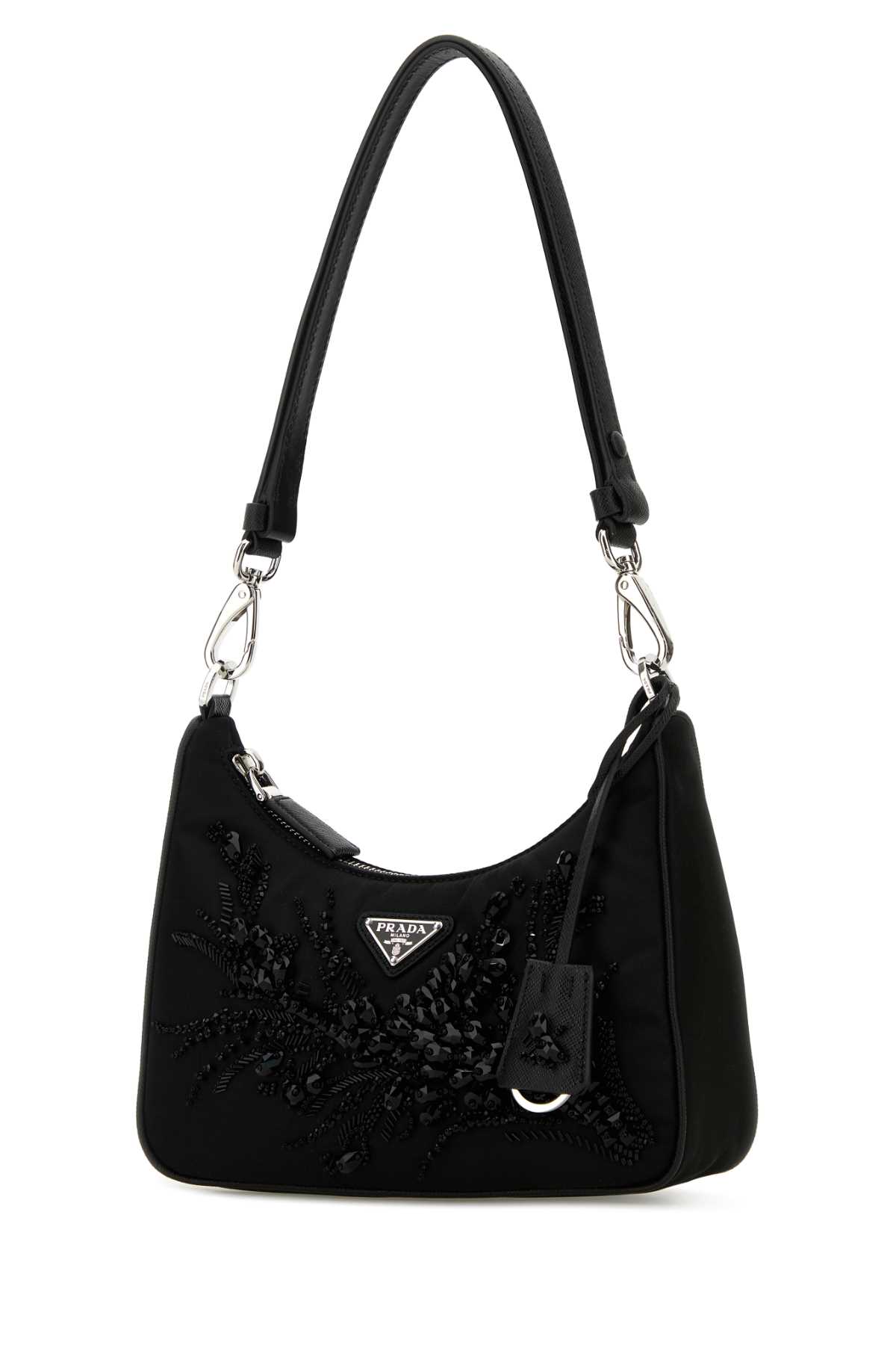 【PRADA】Black Re-Nylon Re-Edition 1BC204VYRO2C4Q Prada Black Re-nylon Re-edition Shoulder Bag | italist