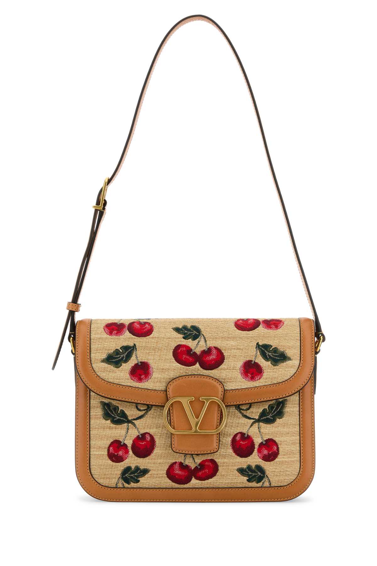 ショルダーバッグ・ポシェット VALENTINO EMBROIDERED RAFFIA 9T05 CROSSBODY BAG Valentino Garavani Embroidered Raffia 9t05 Crossbody Bag