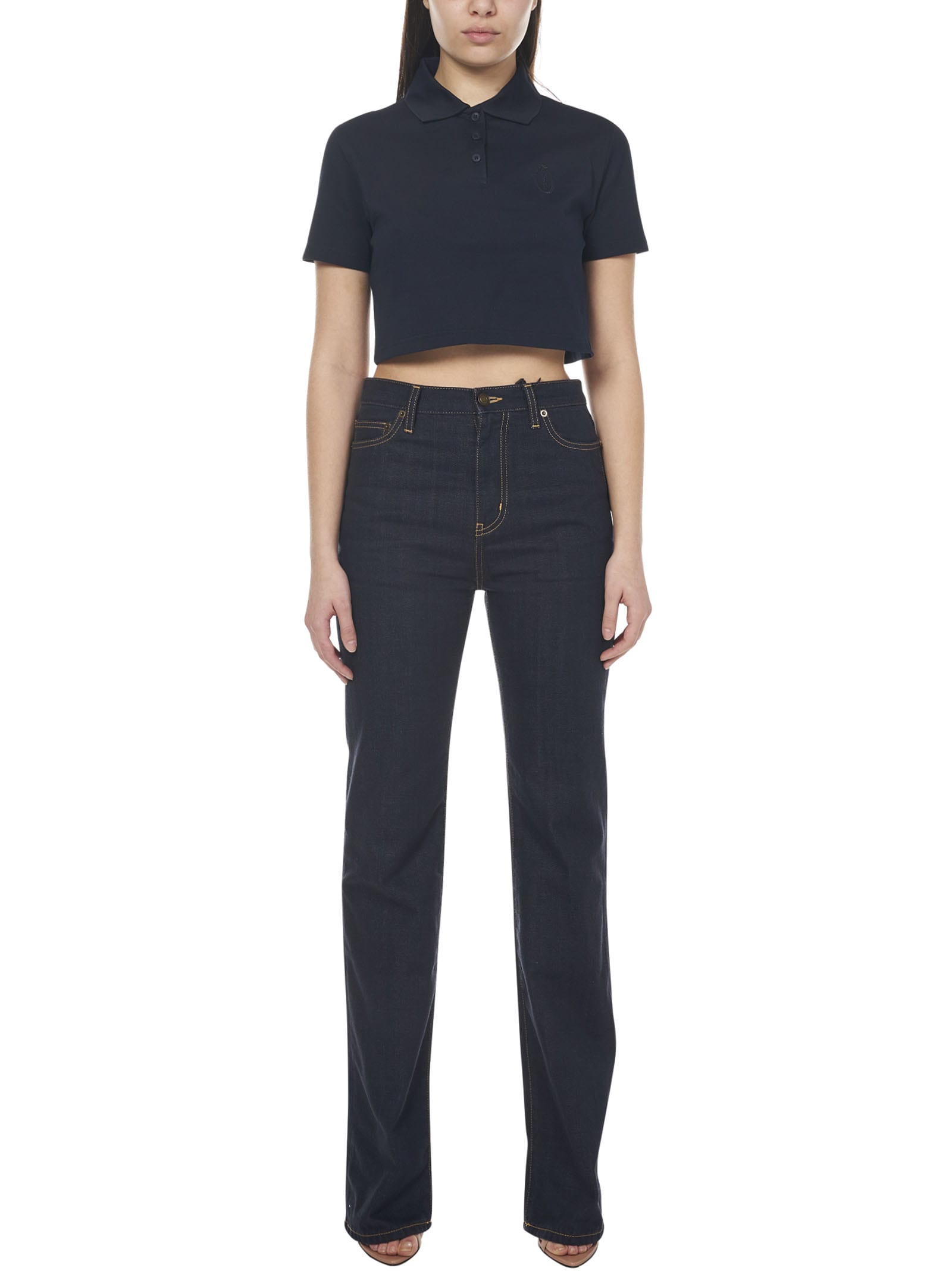 高級【SAINT LAURENT】Janice ストレート デニム ジーンズ 24SS Saint Laurent Janice Jeans | italist