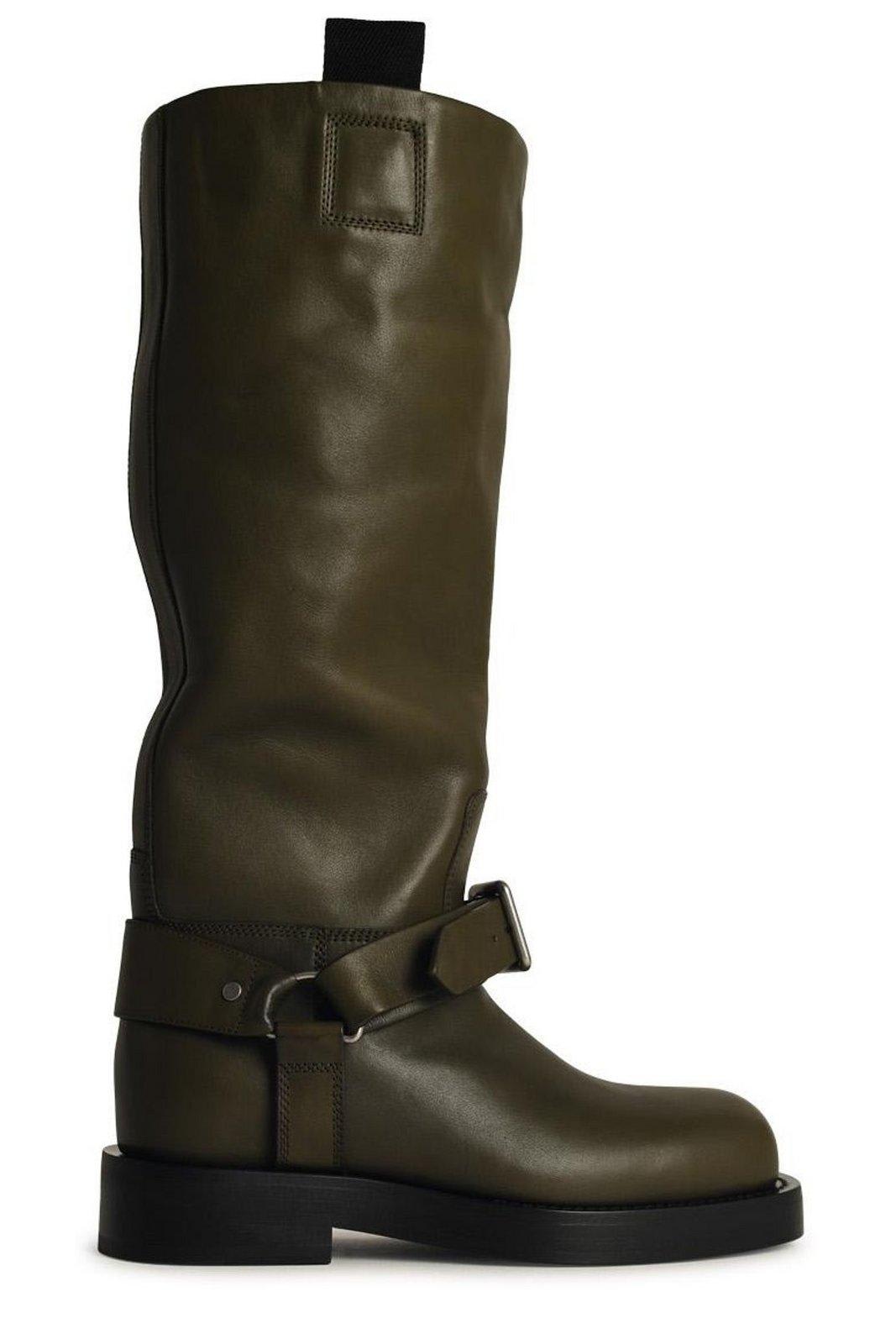 ミドルブーツ BURBERRY Women Boots 8097097C1173 Green Burberry Green Leather Boots | italist