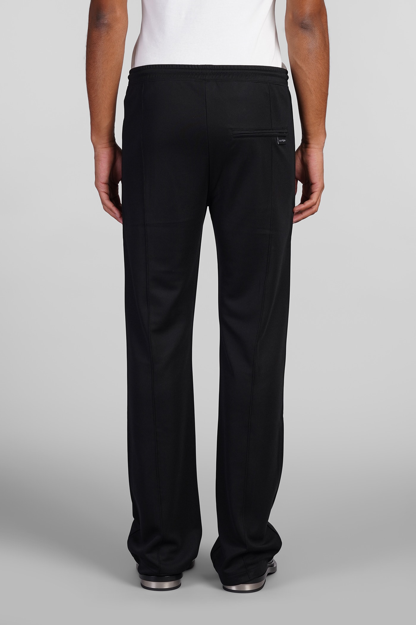 【関税込み】Courreges ブラック インターロック ラウンジパンツ Courrèges Pants In Black Polyester | italist